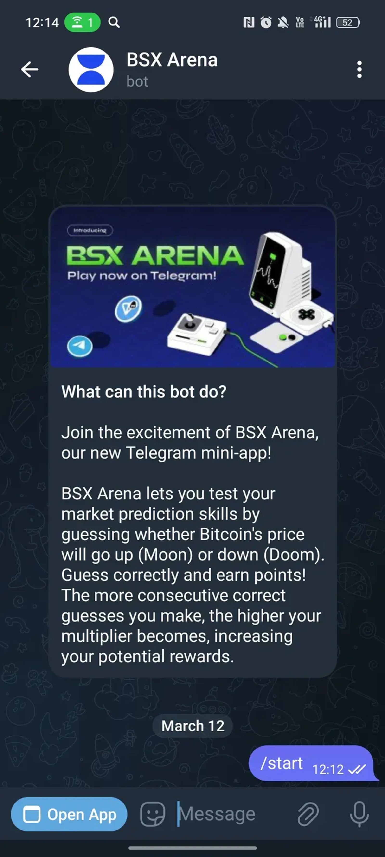 BSX Arena в Телеграм — скриншот 1
