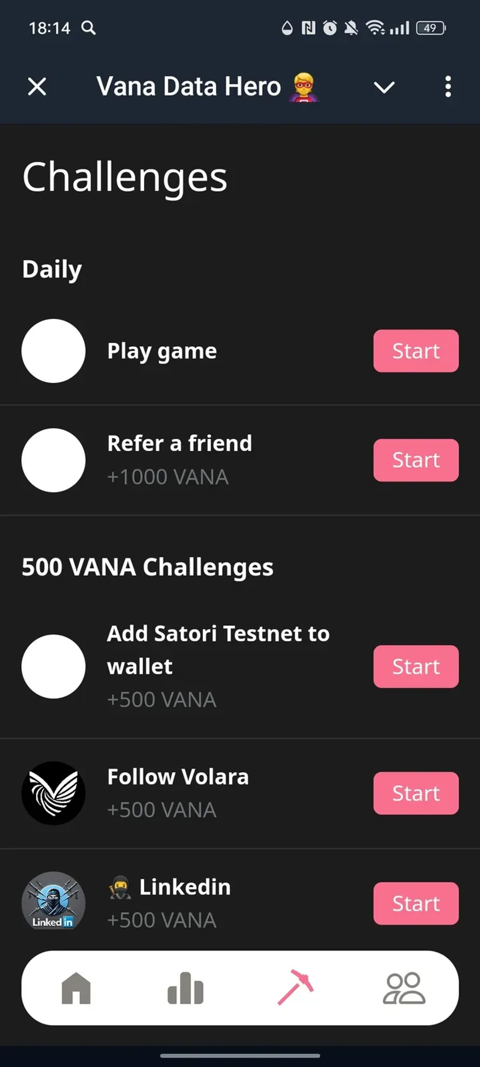 Vana Data Hero 🦸 в Телеграм — скриншот 3