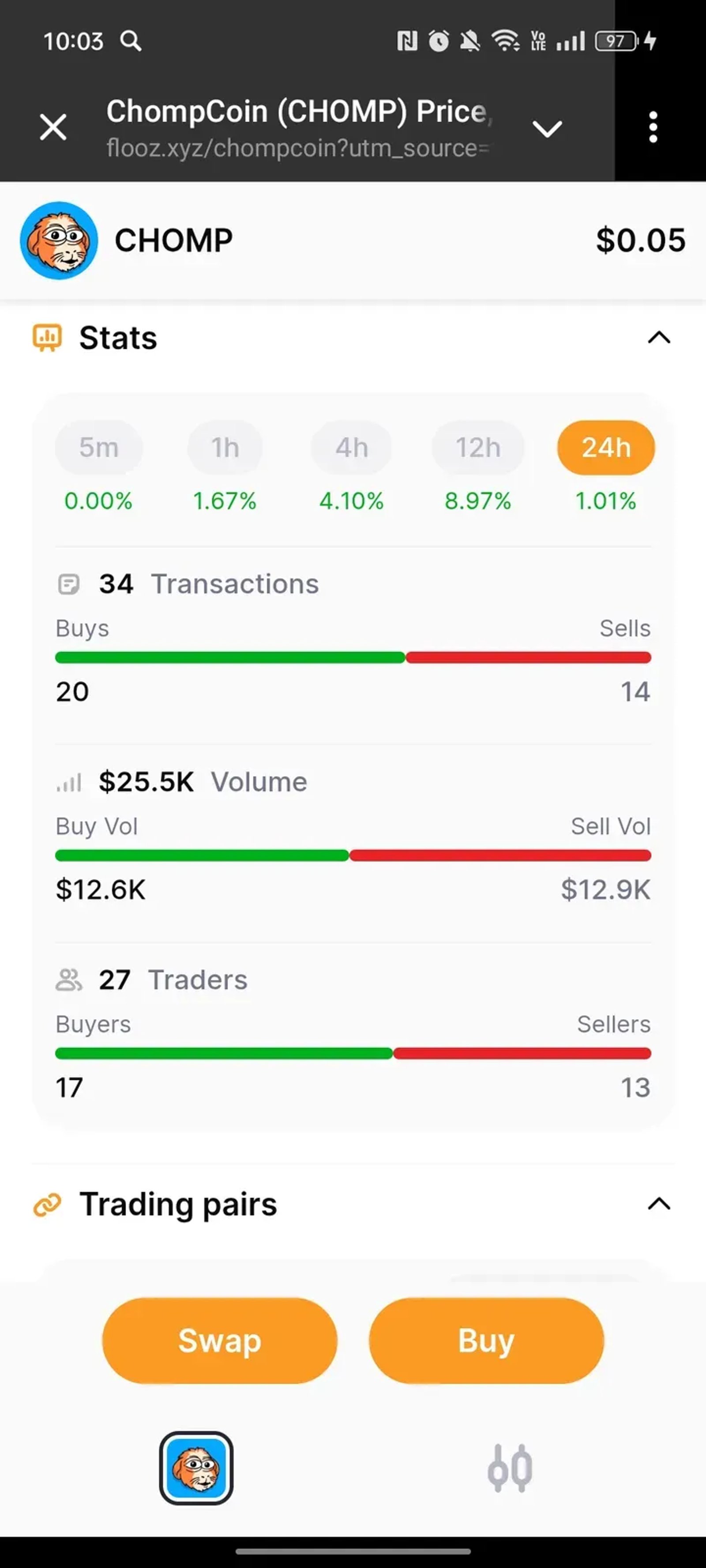 CHOMP App Telegram Screenshot 4