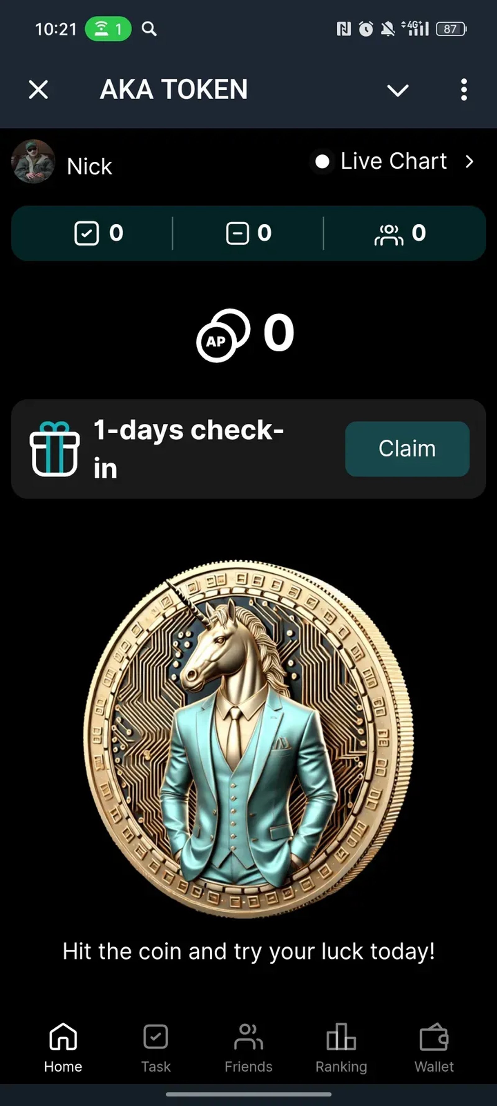 AKA TOKEN в Телеграм — скриншот 1