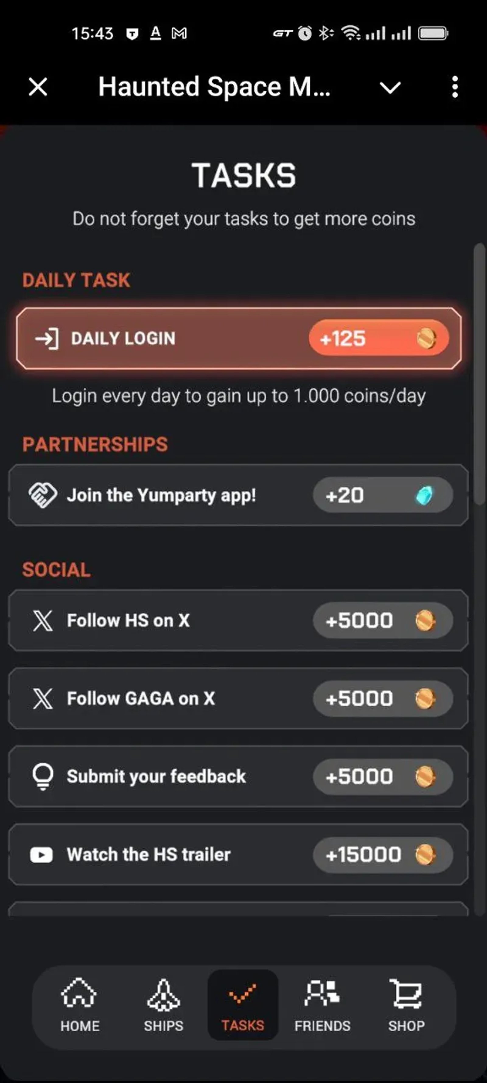Haunted Space Minigame Telegram Screenshot 7