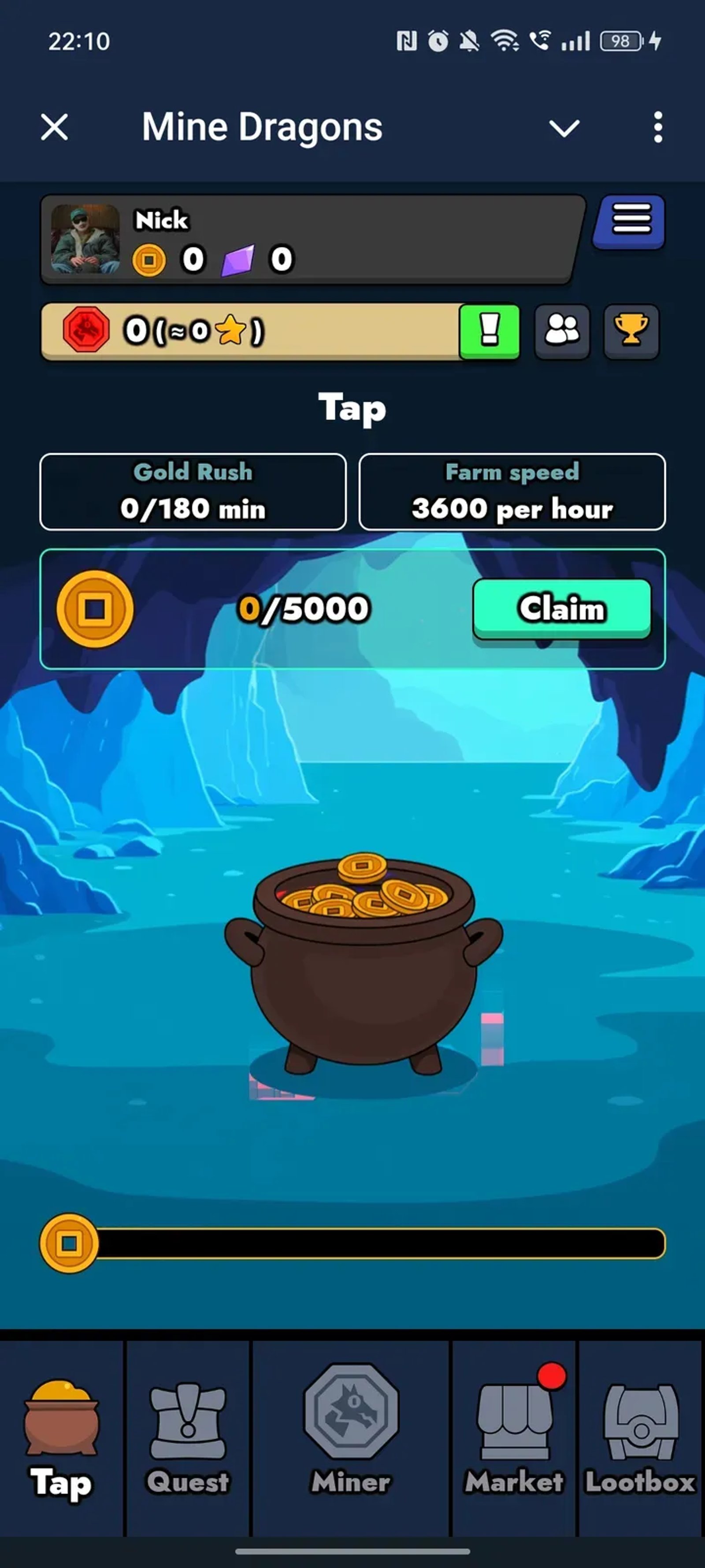Mine Dragons в Телеграм — скриншот 3