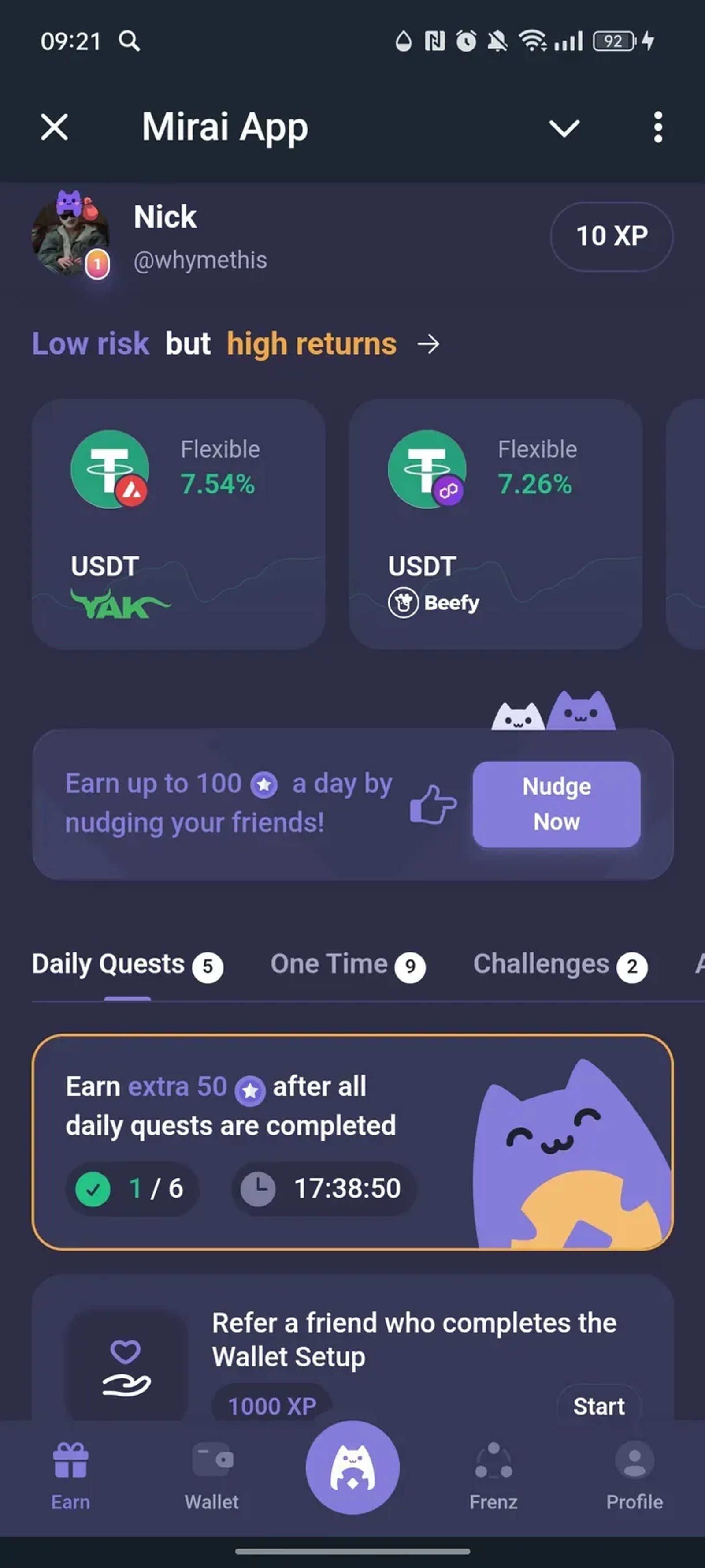 Mirai App в Телеграм — скриншот 3