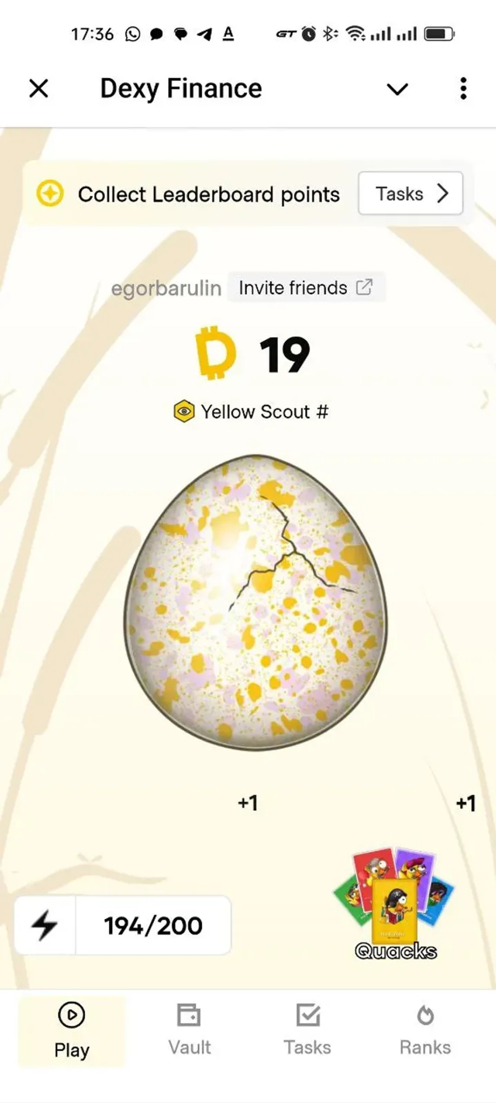 Dexy Finance в Телеграм — скриншот 1