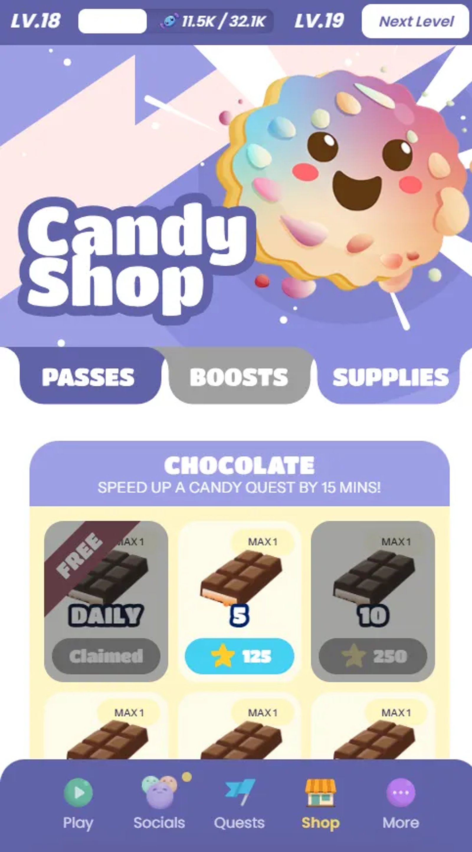 Candy Quest в Телеграм — скриншот 6