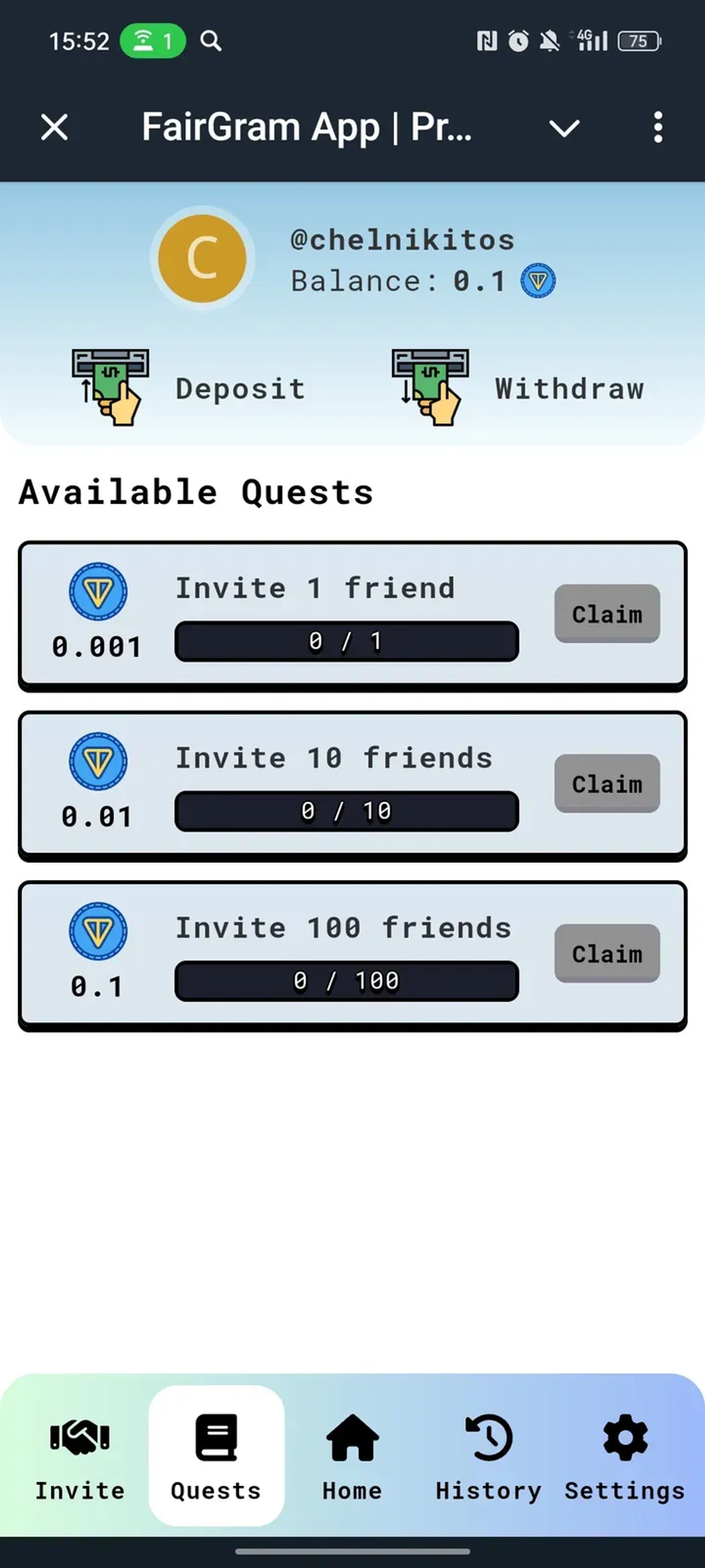 FairGram App | Predict Odd/Even/Small/Big of gas on Telegram в Телеграм — скриншот 2