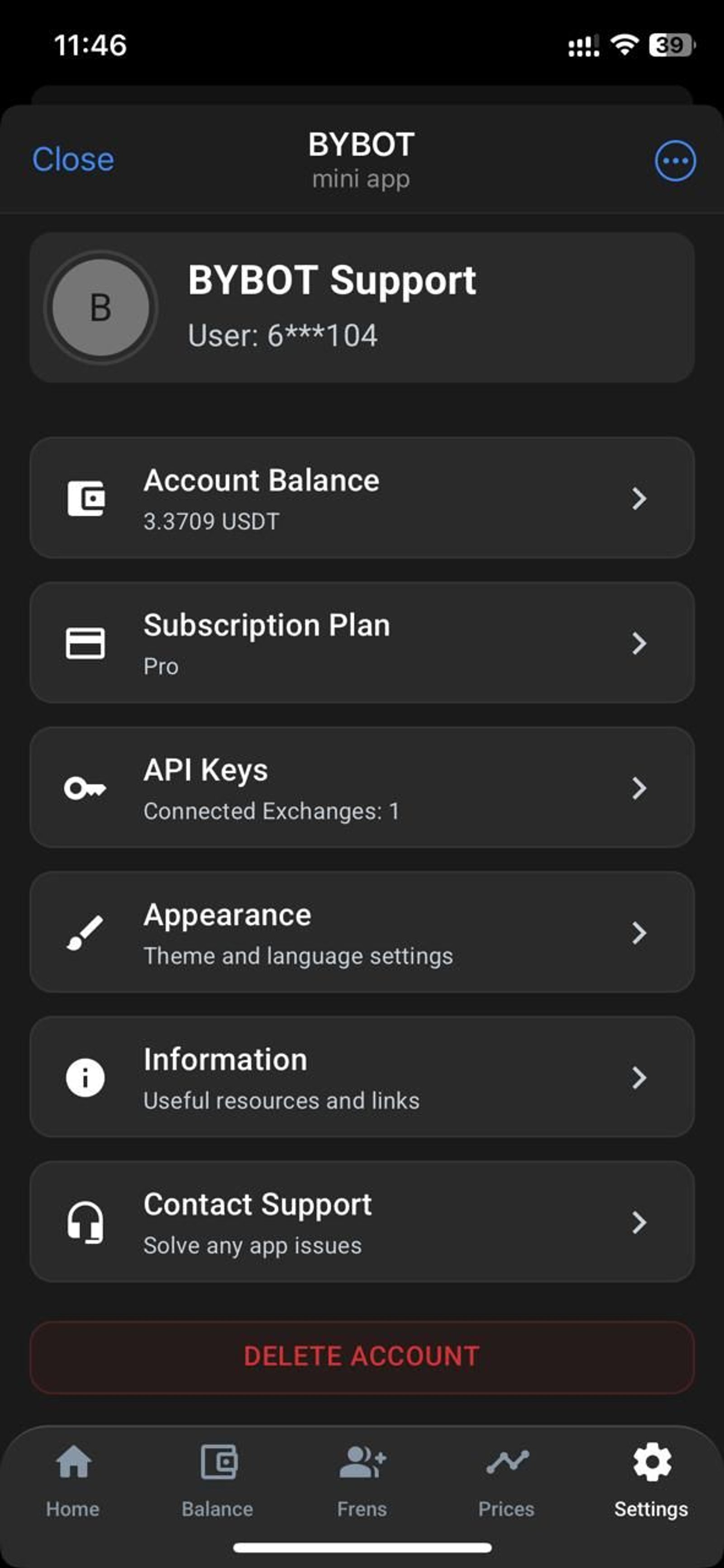 BYBOT в Телеграм — скриншот 6