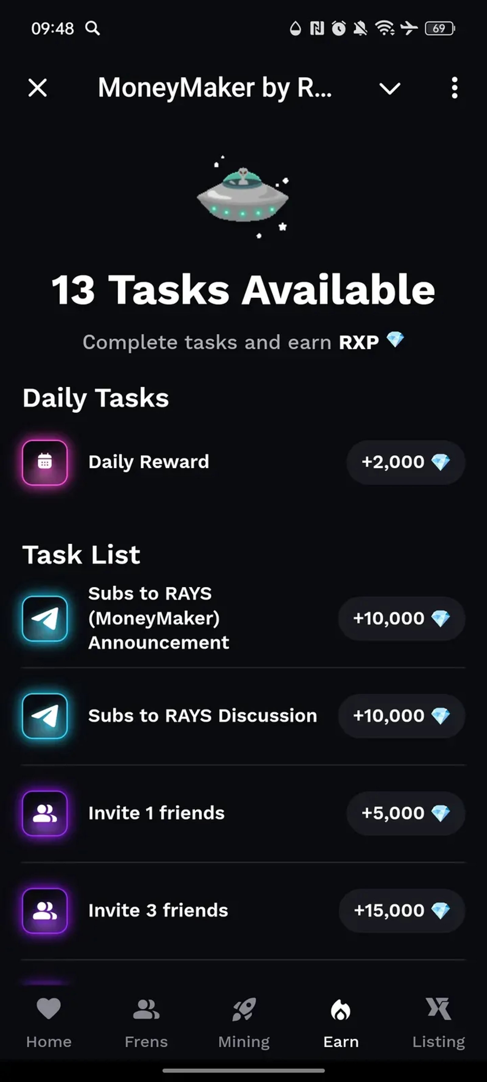 MoneyMaker by RAYS в Телеграм — скриншот 4