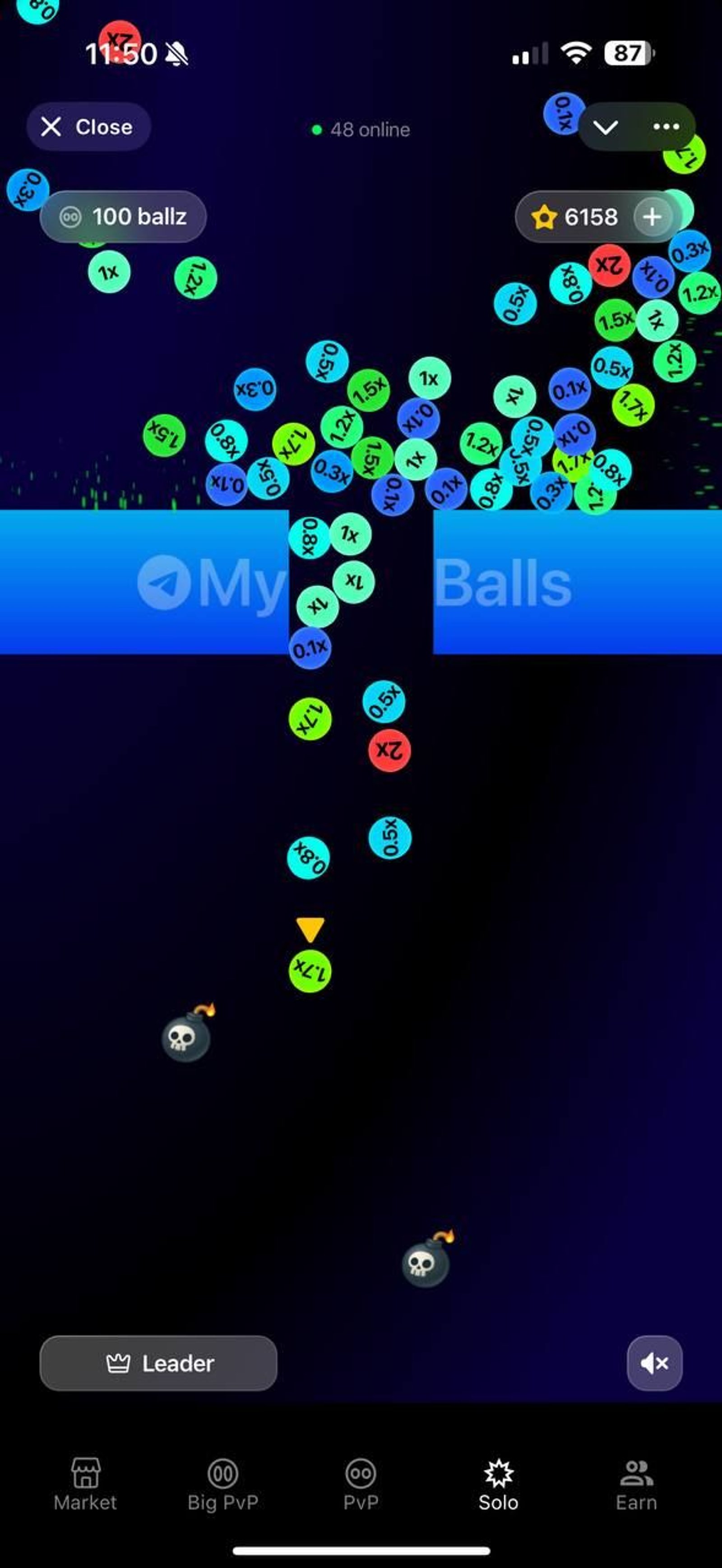 Balls в Телеграм — скриншот 4