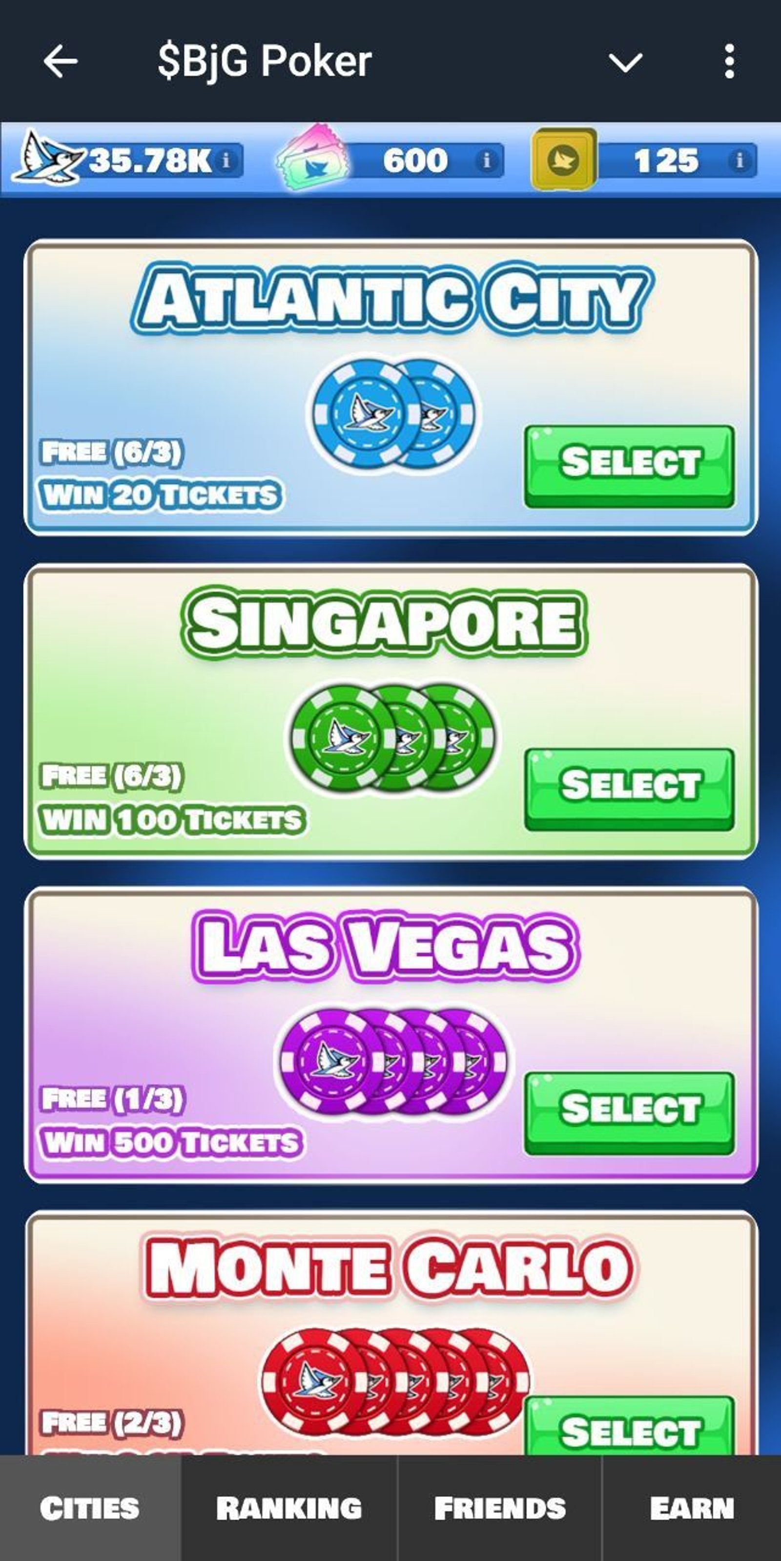 $BjG Poker в Telegram — скриншот 2