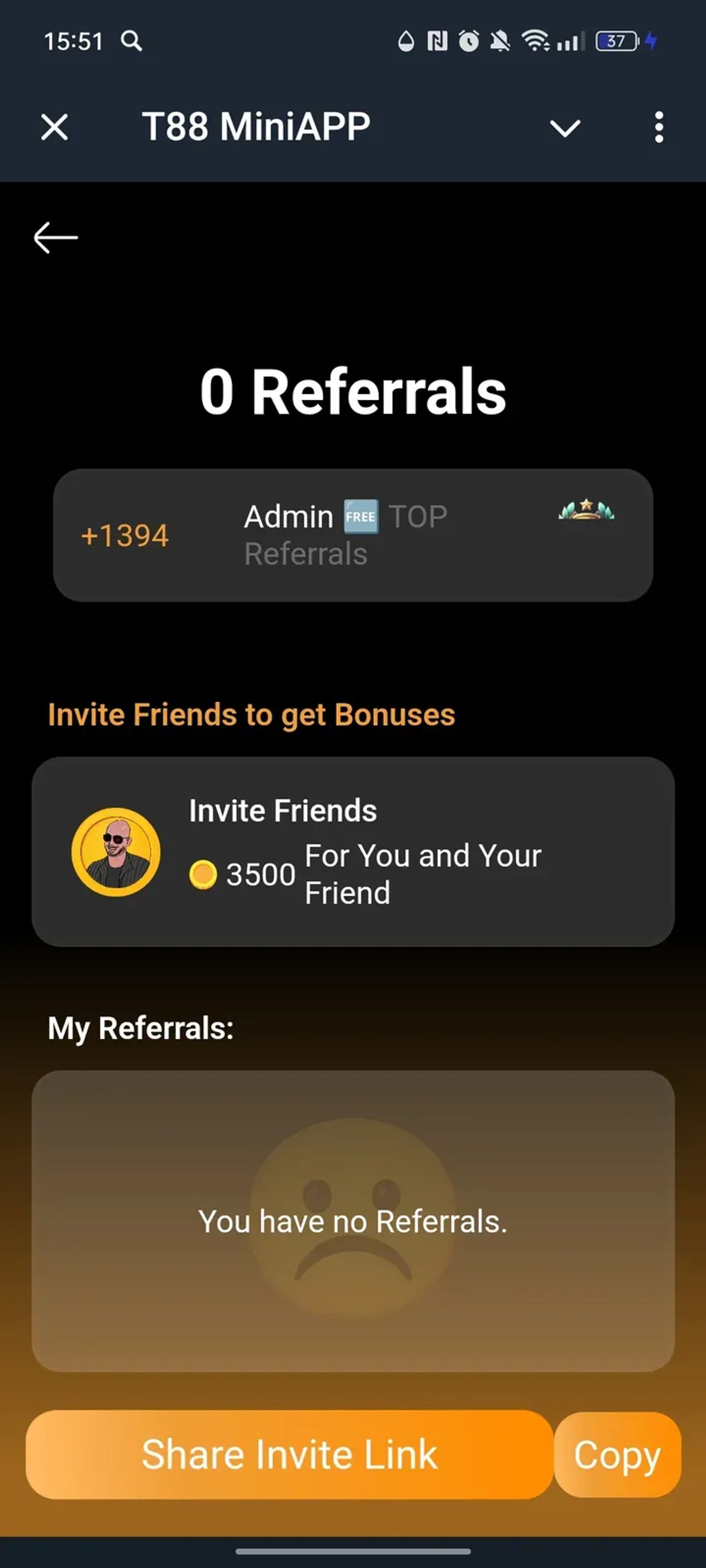 T88 MiniAPP в Телеграм — скриншот 4