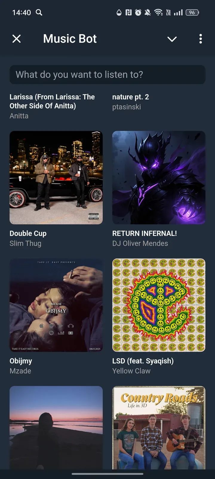 Music Bot Telegram Screenshot 4