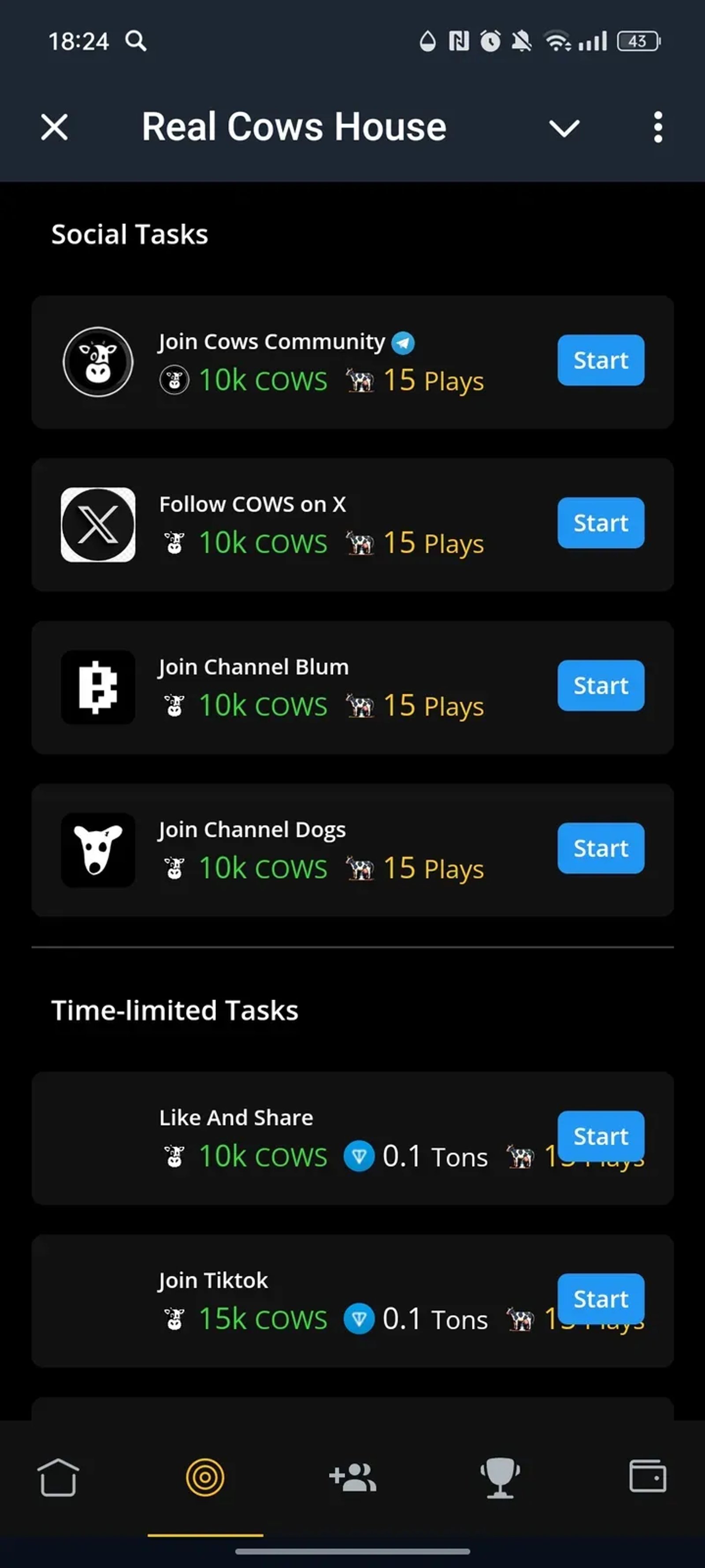 Real Cows House в Телеграм — скриншот 2