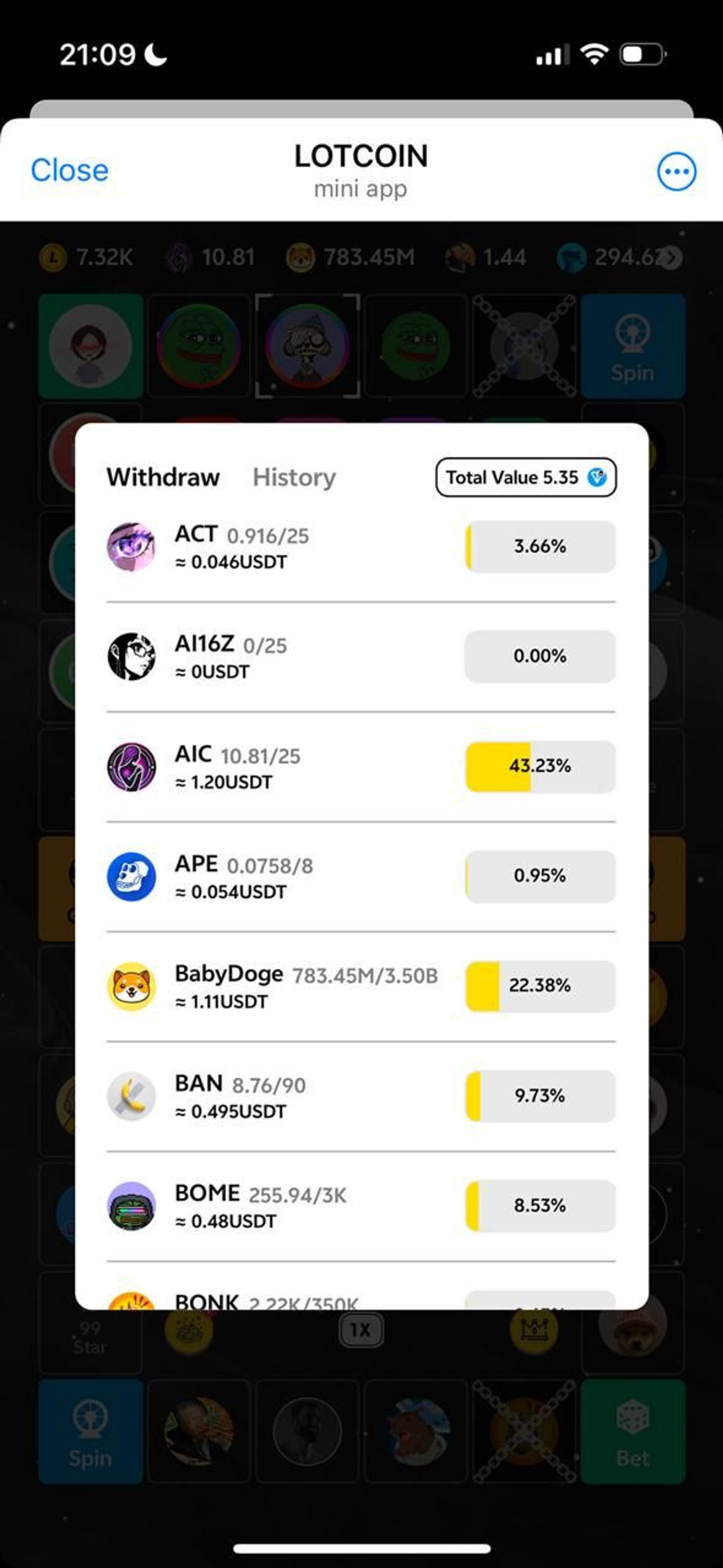 LOTCOIN Telegram Screenshot 6