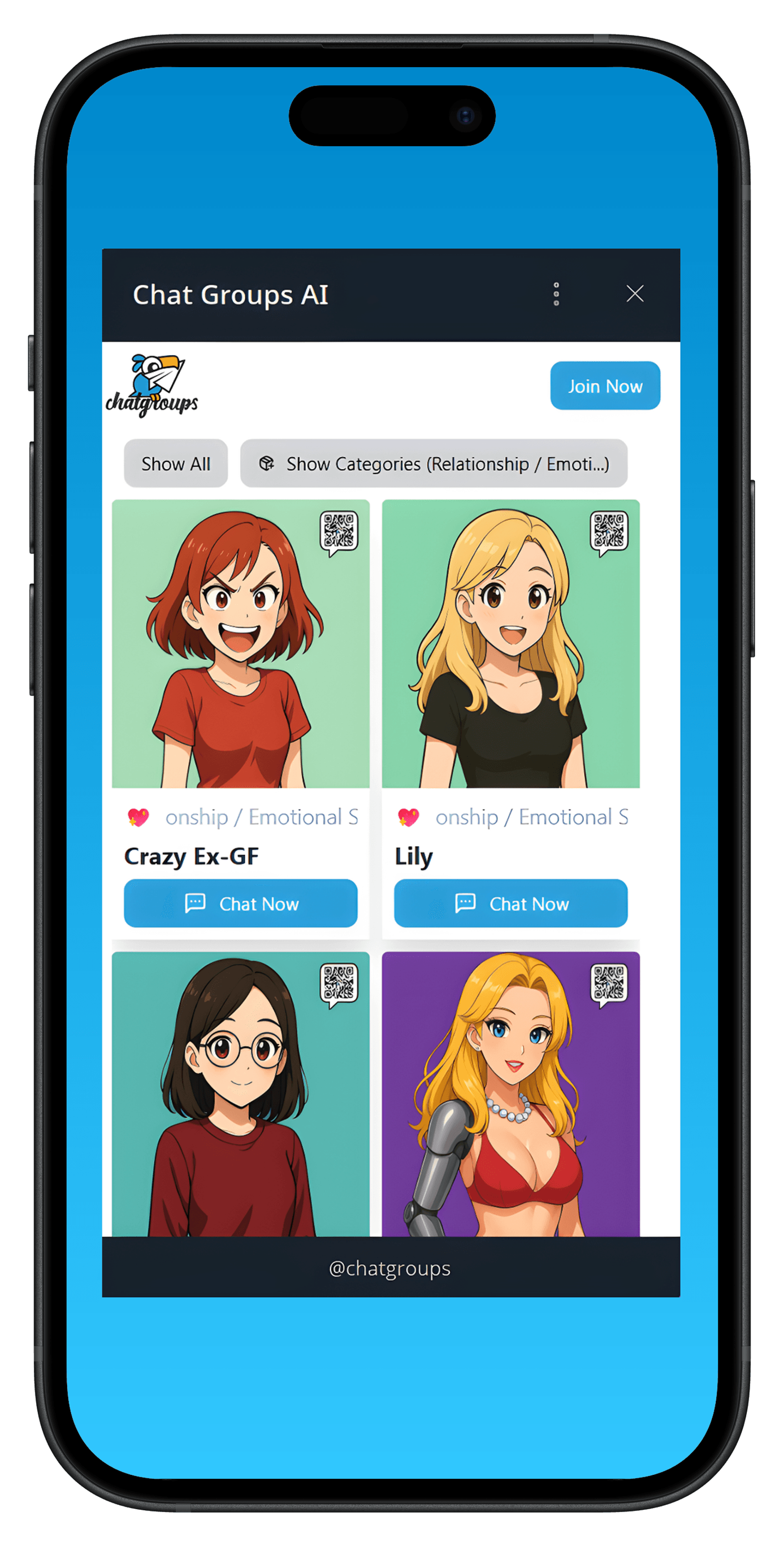 Chat Groups AI Telegram Screenshot 1
