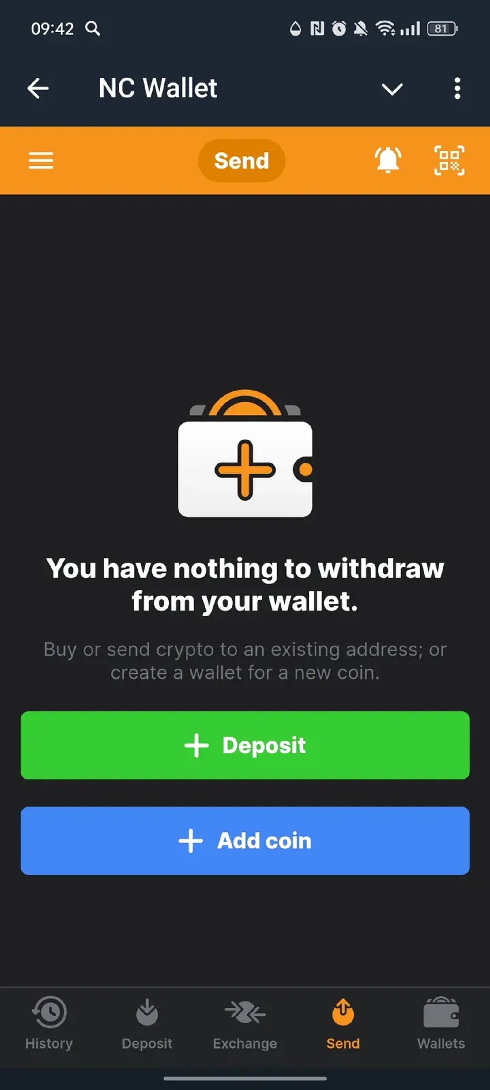 NC Wallet Telegram Screenshot 2