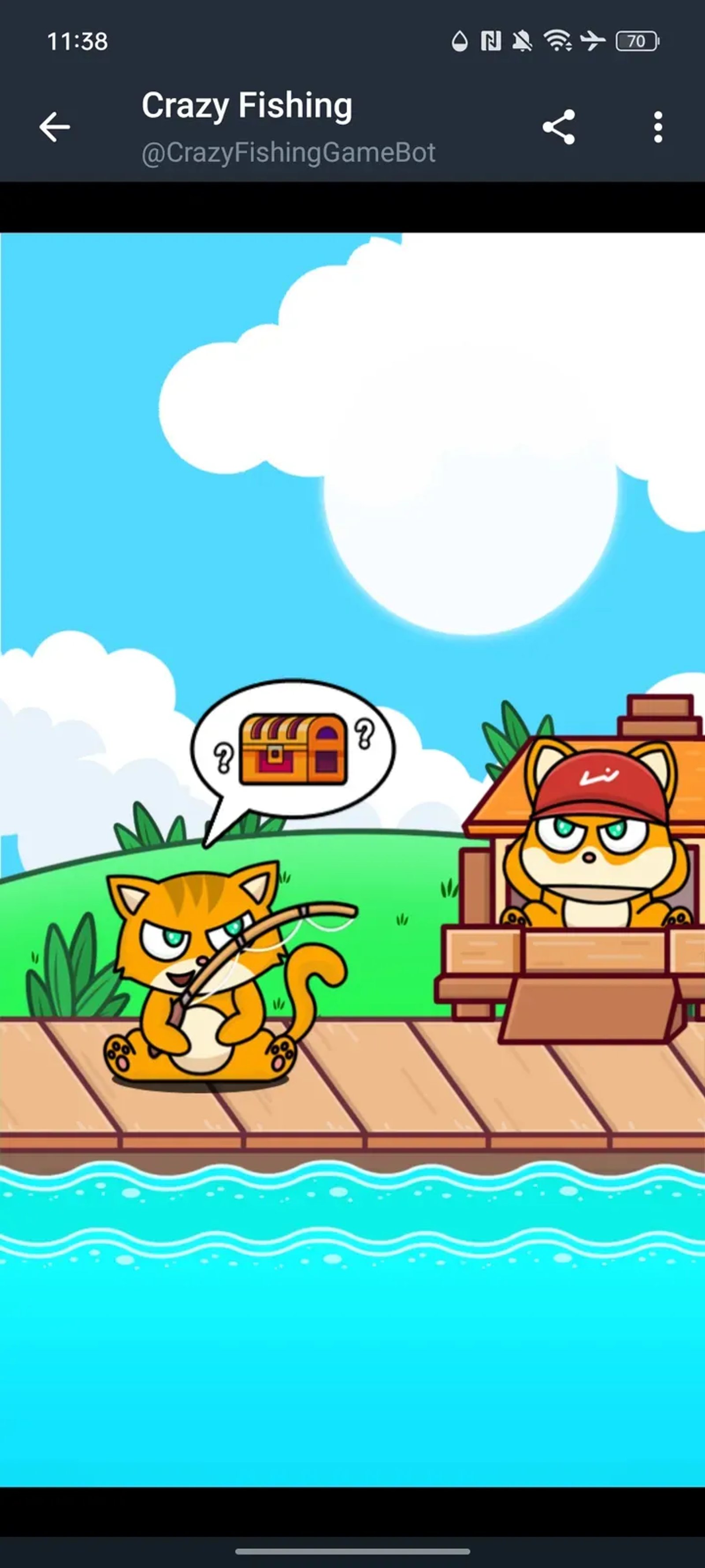 Crazy Fishing Game в Телеграм — скриншот 2