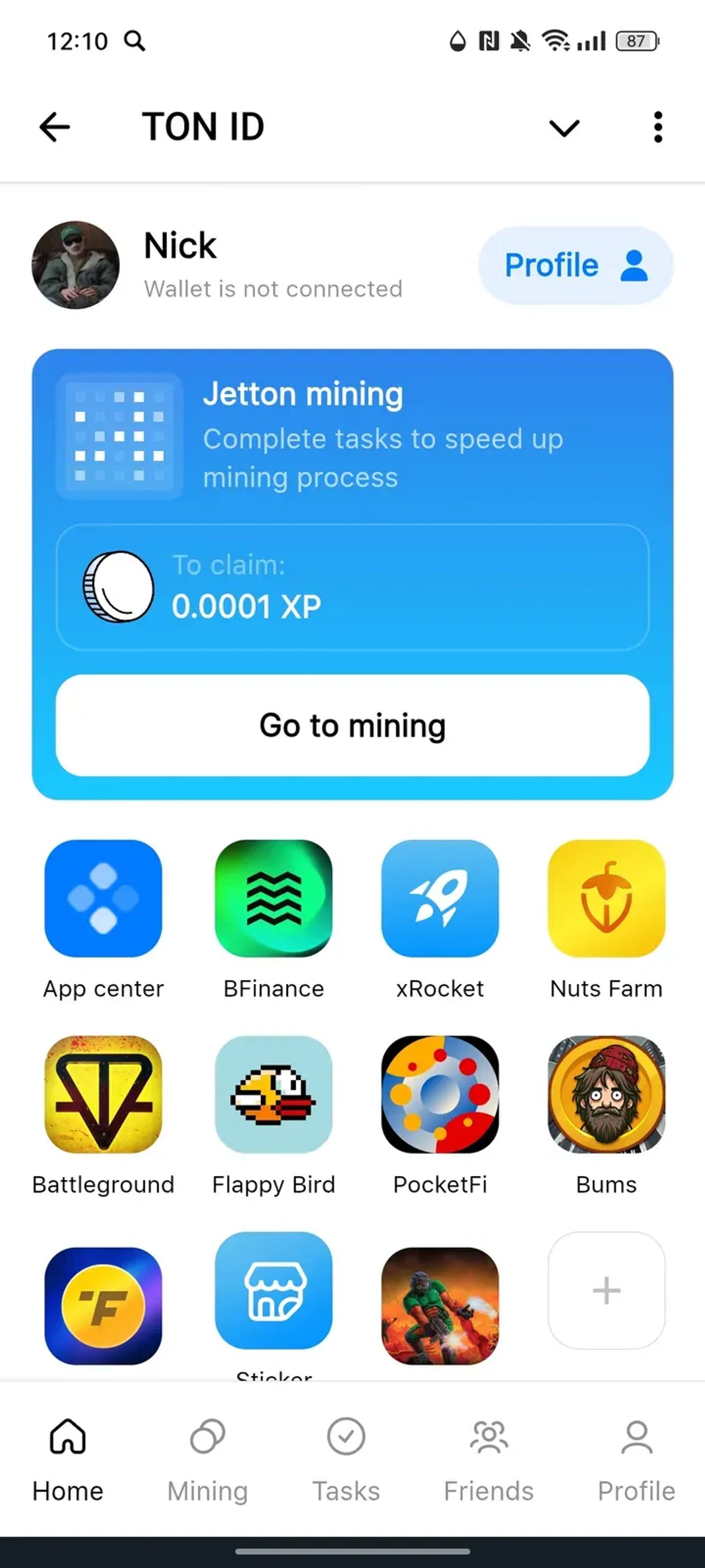 TON ID в Телеграм — скриншот 1