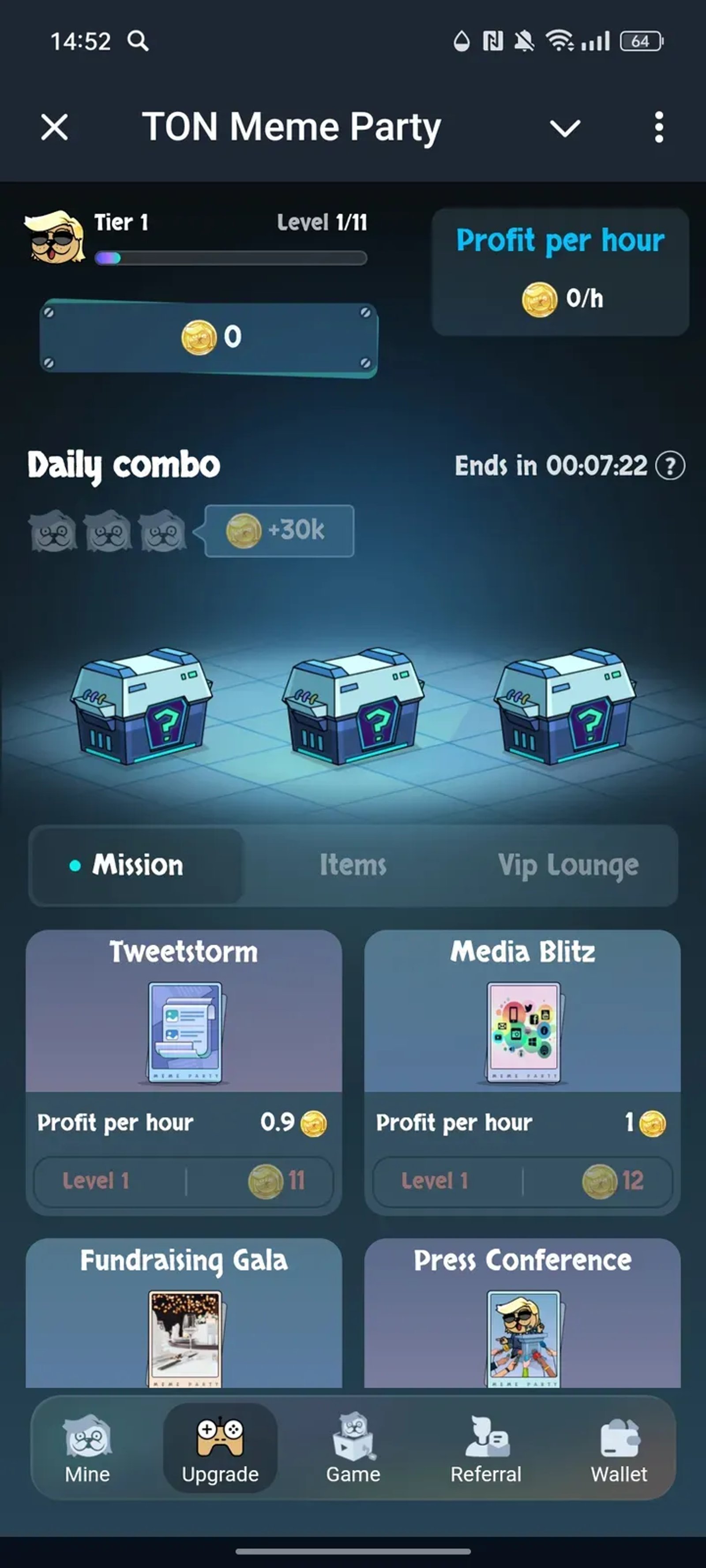 TON Meme Party в Телеграм — скриншот 2