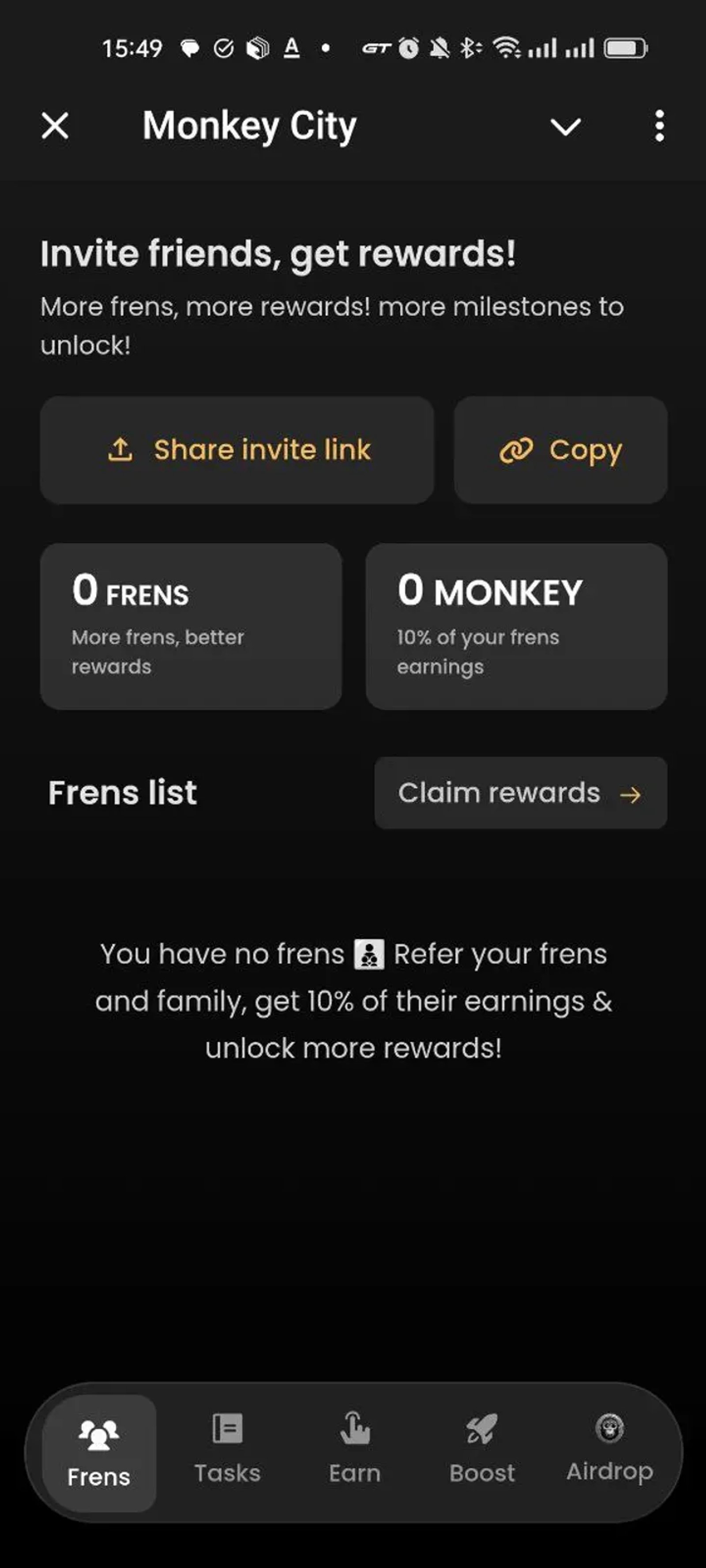 Monkey City в Телеграм — скриншот 2