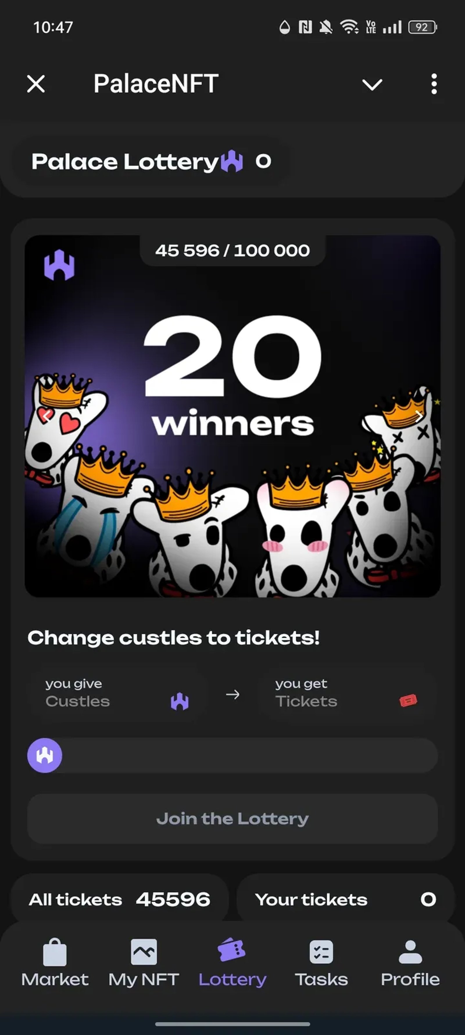 PalaceNFT Telegram Screenshot 3