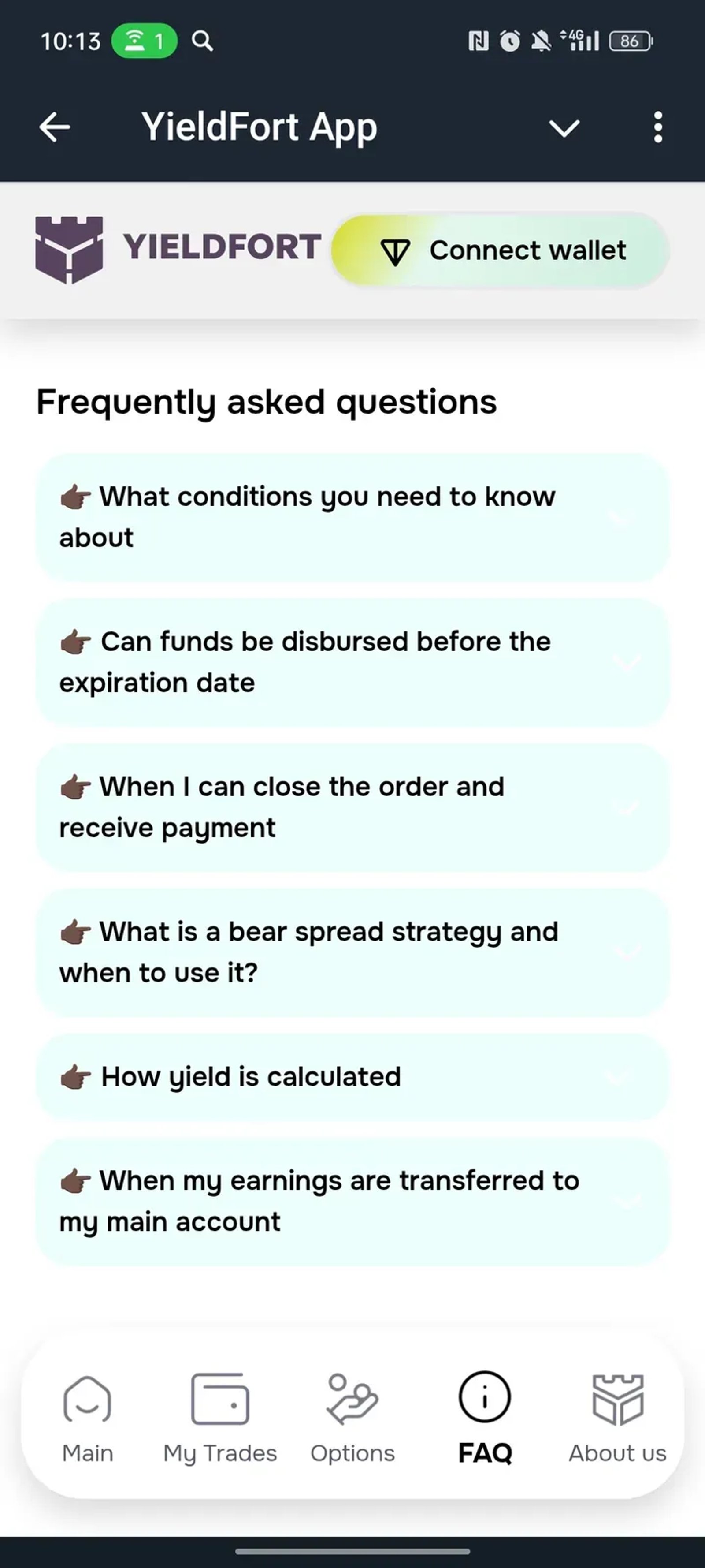 YieldFort App Telegram Screenshot 4