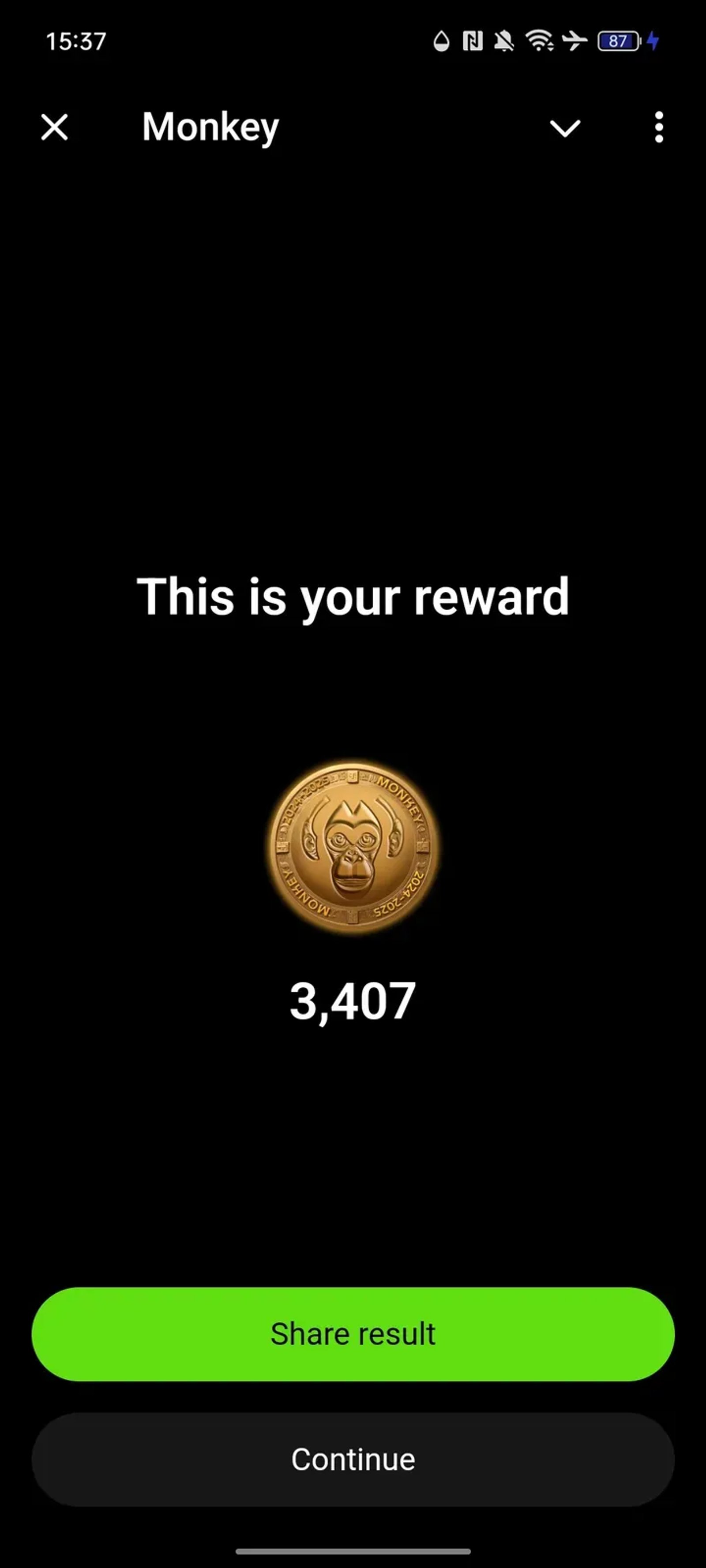 Monkey в Телеграм — скриншот 1