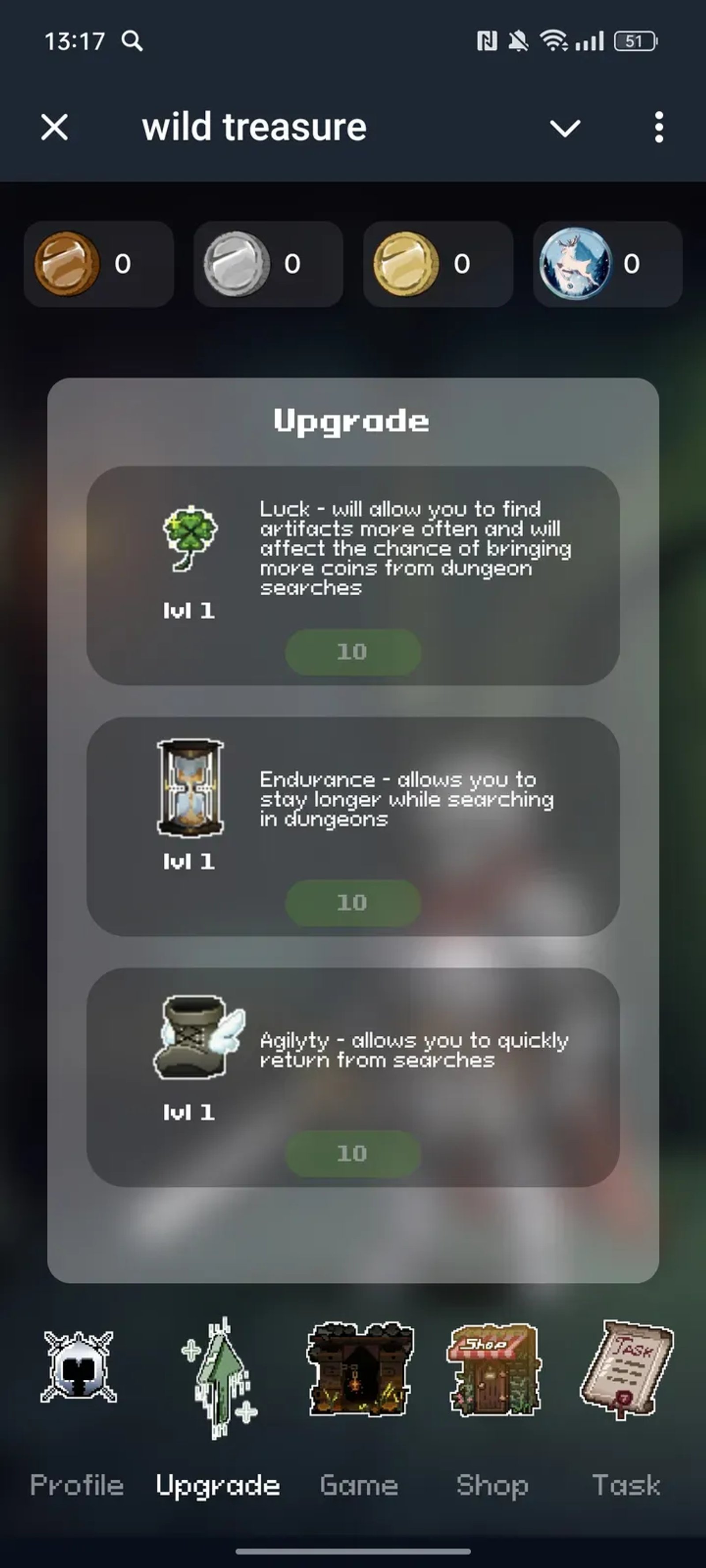 wild treasure в Телеграм — скриншот 2