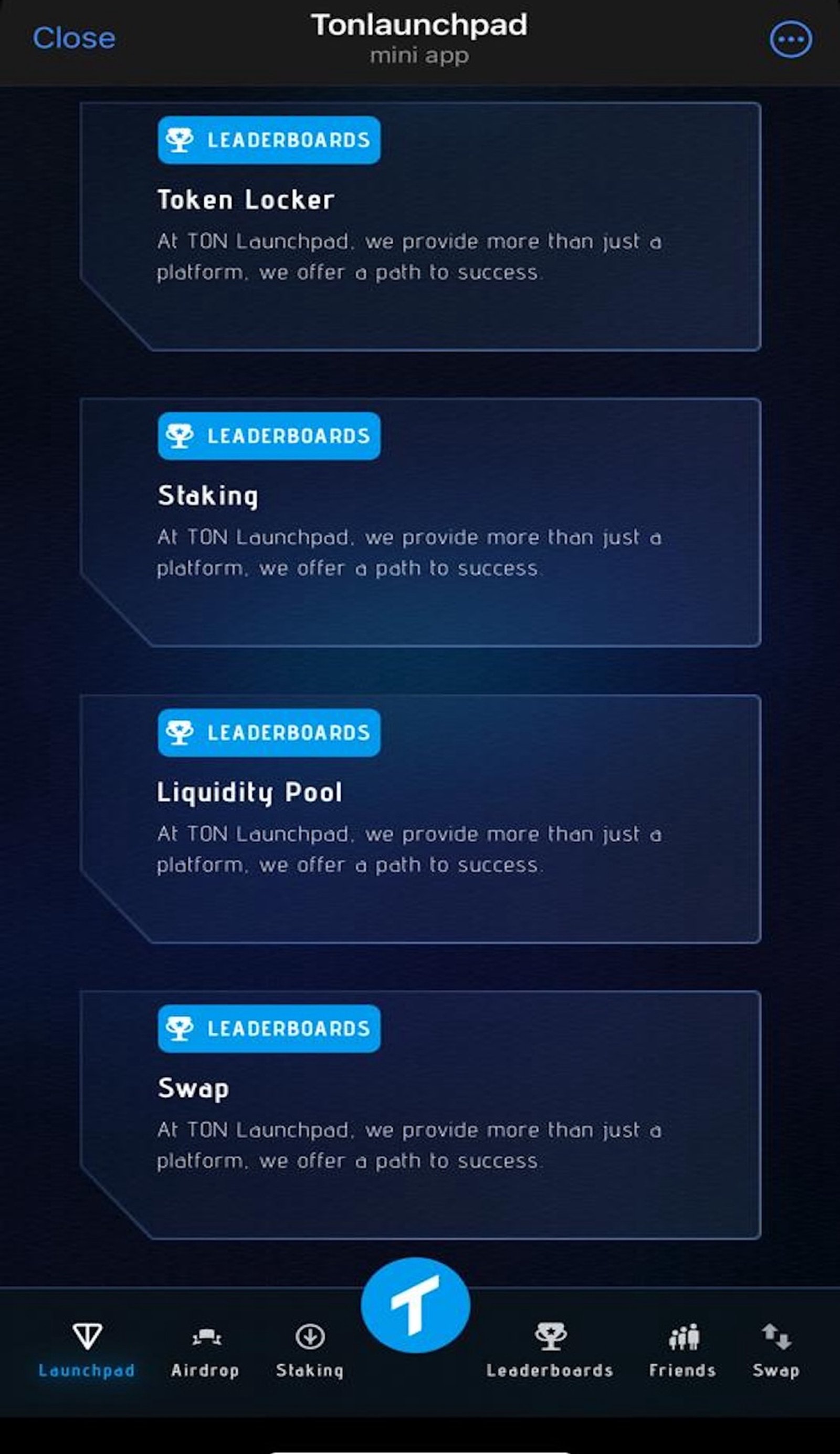 Ton Launchpad Telegram Screenshot 2