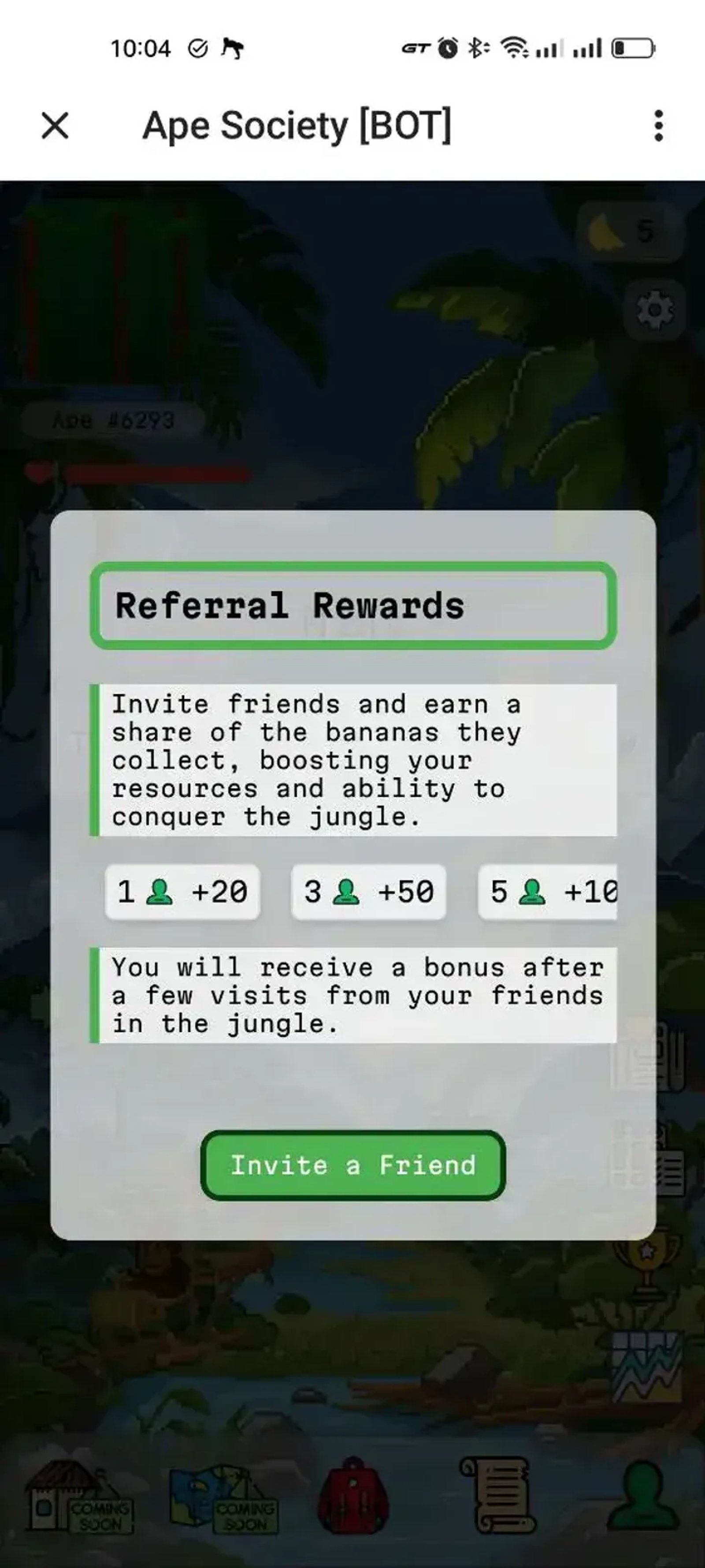 Ape Society в Телеграм — скриншот 7