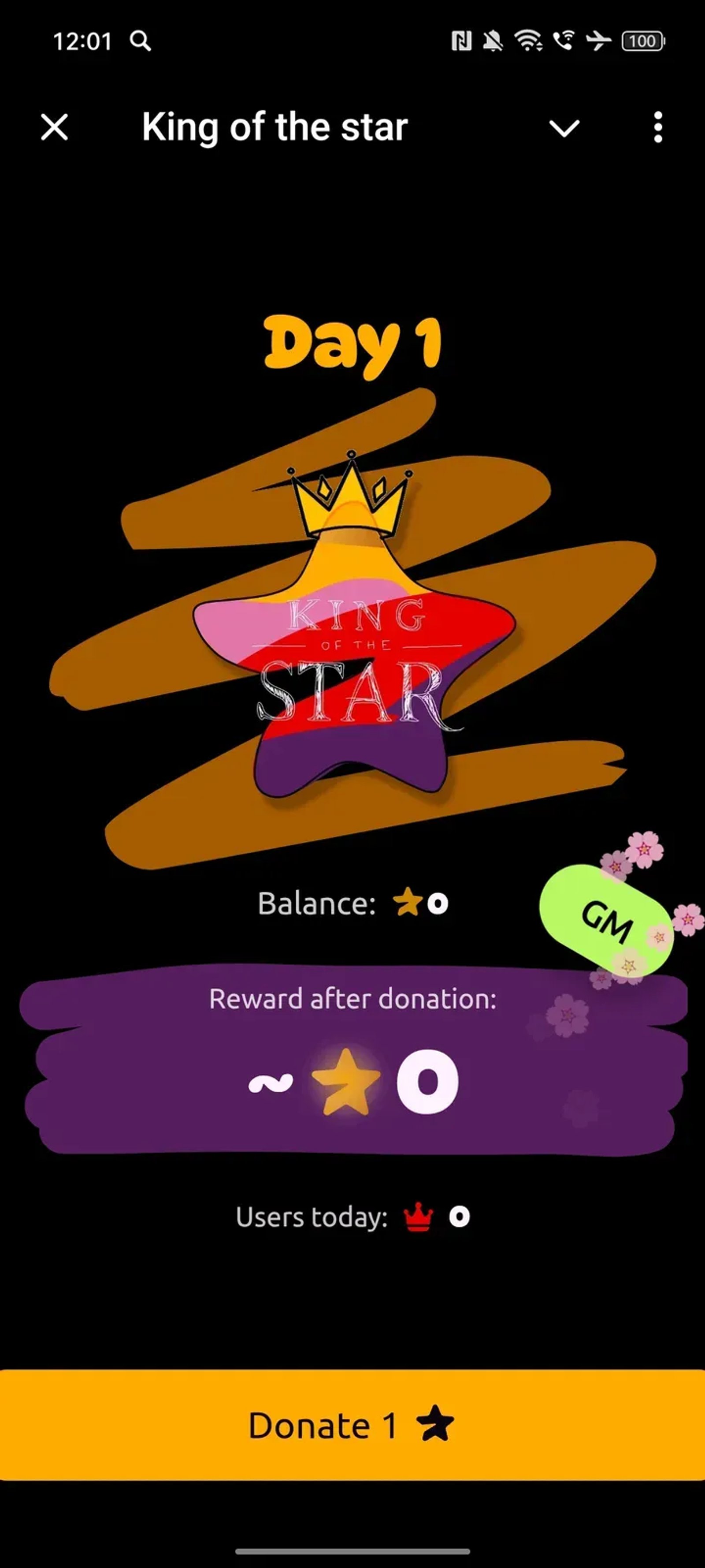 King of the star в Телеграм — скриншот 1