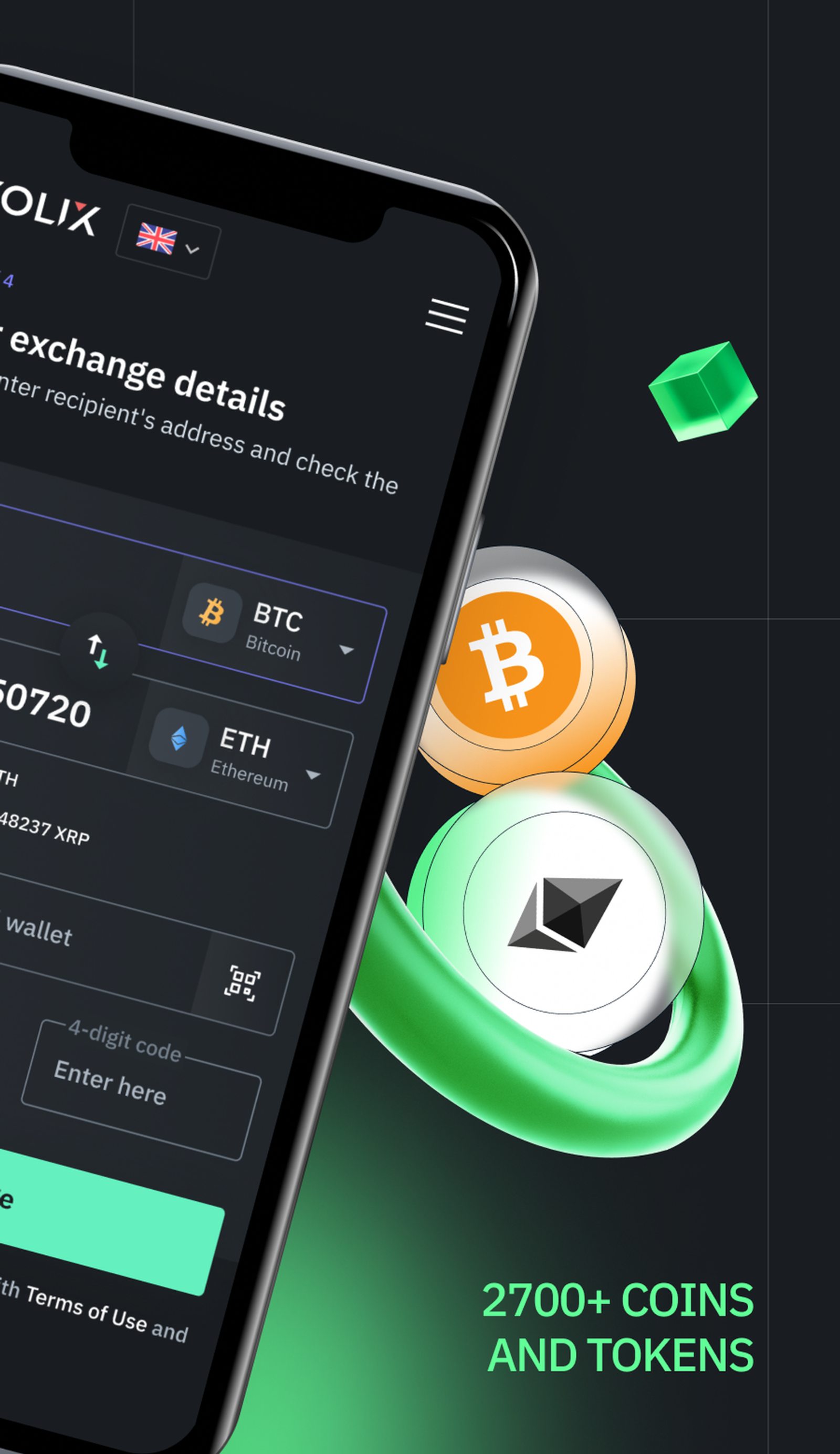 Exolix Exchange в Телеграм — скриншот 2