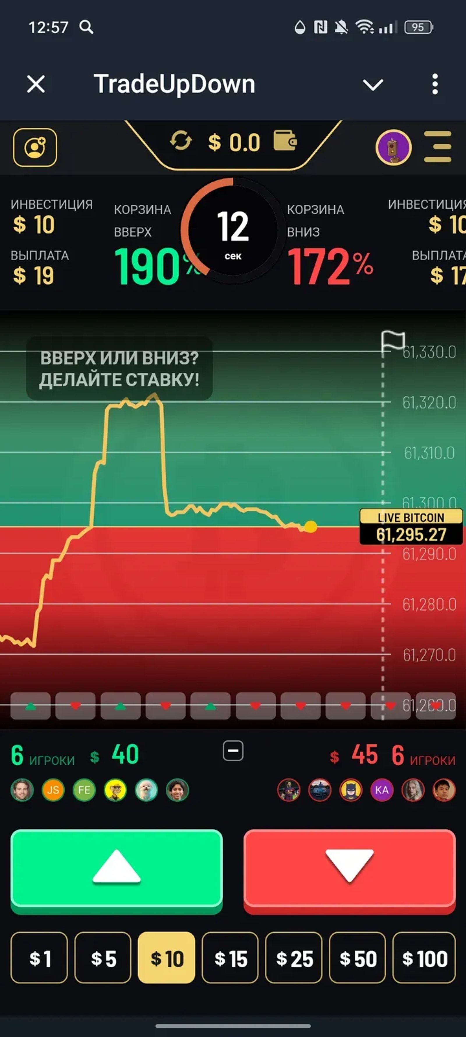 TradeUpDown в Телеграм — скриншот 1