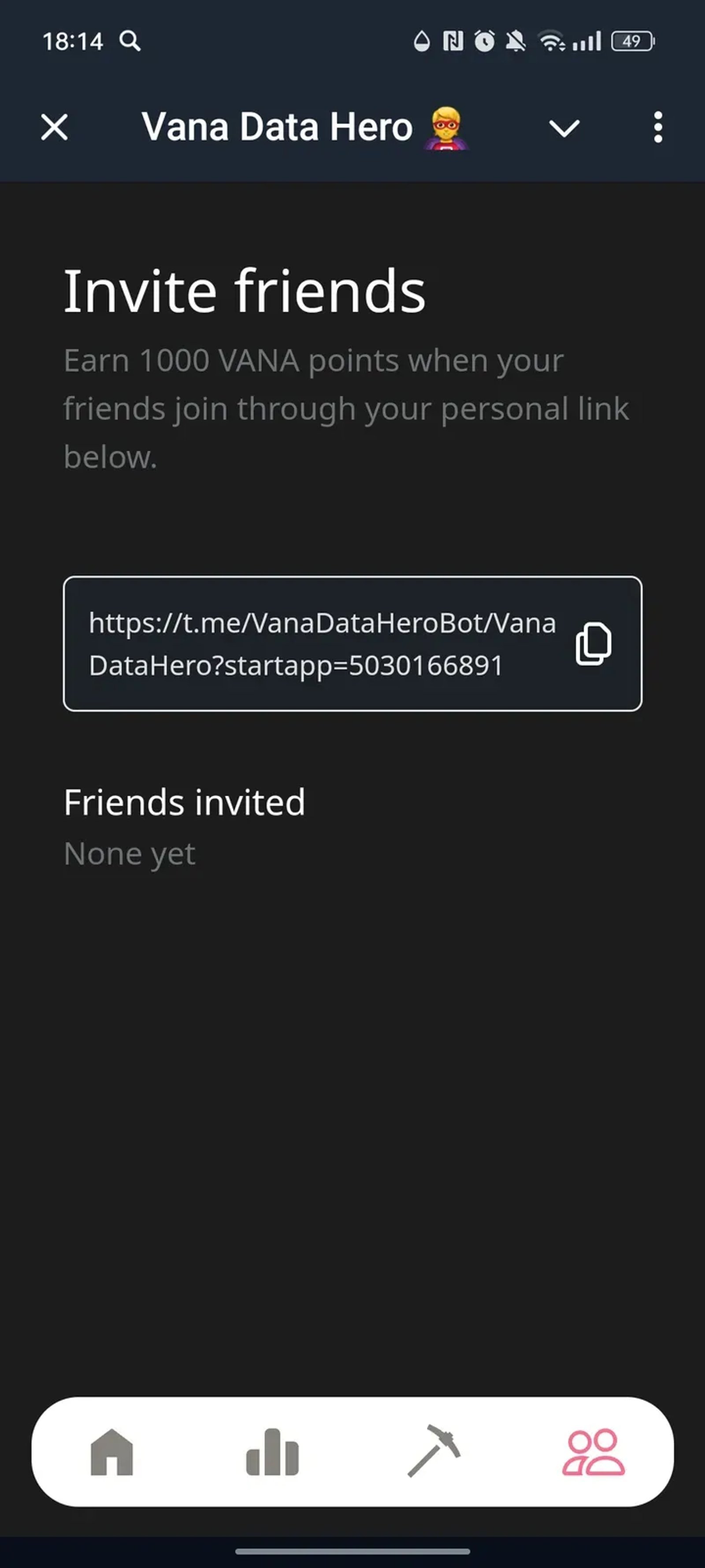 Vana Data Hero 🦸 в Телеграм — скриншот 4