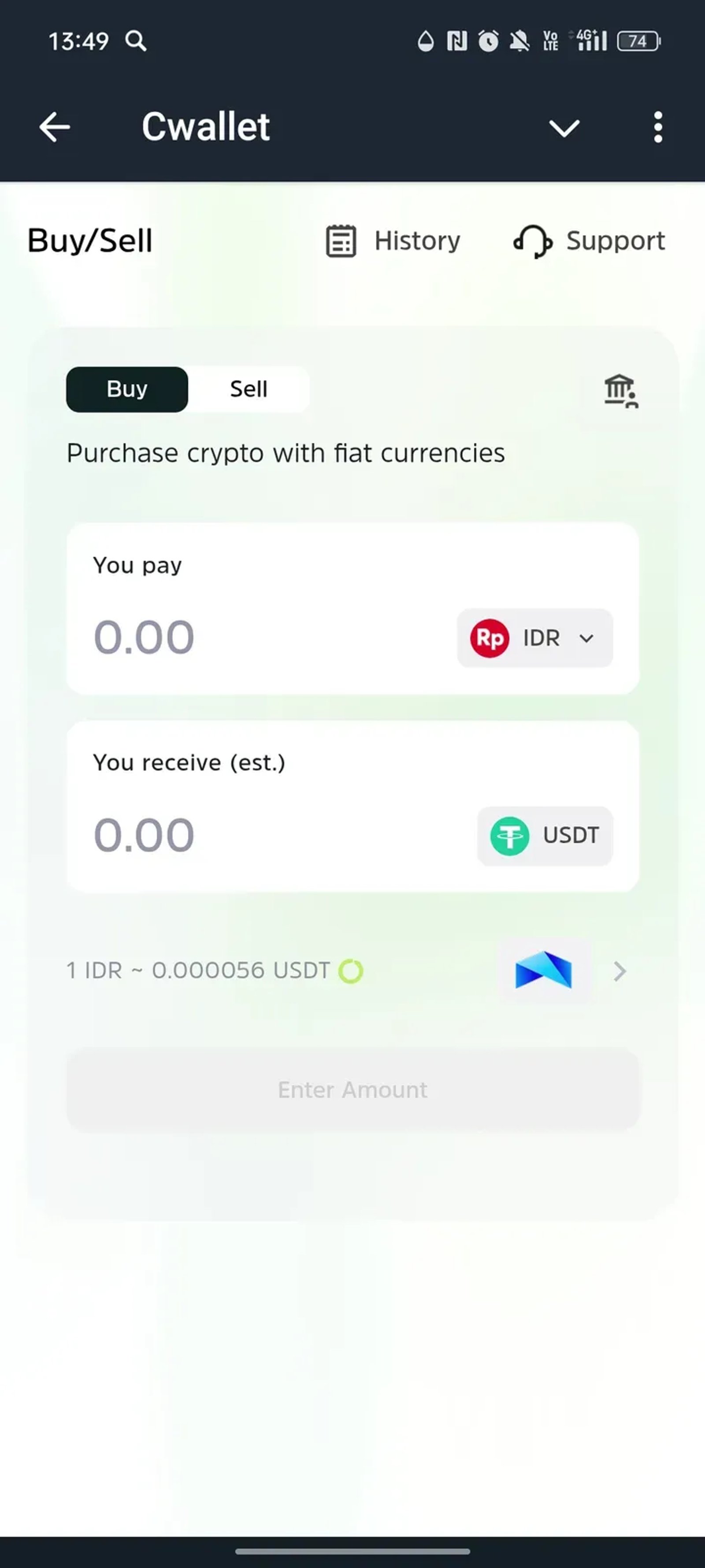 Cwallet в Телеграм — скриншот 4