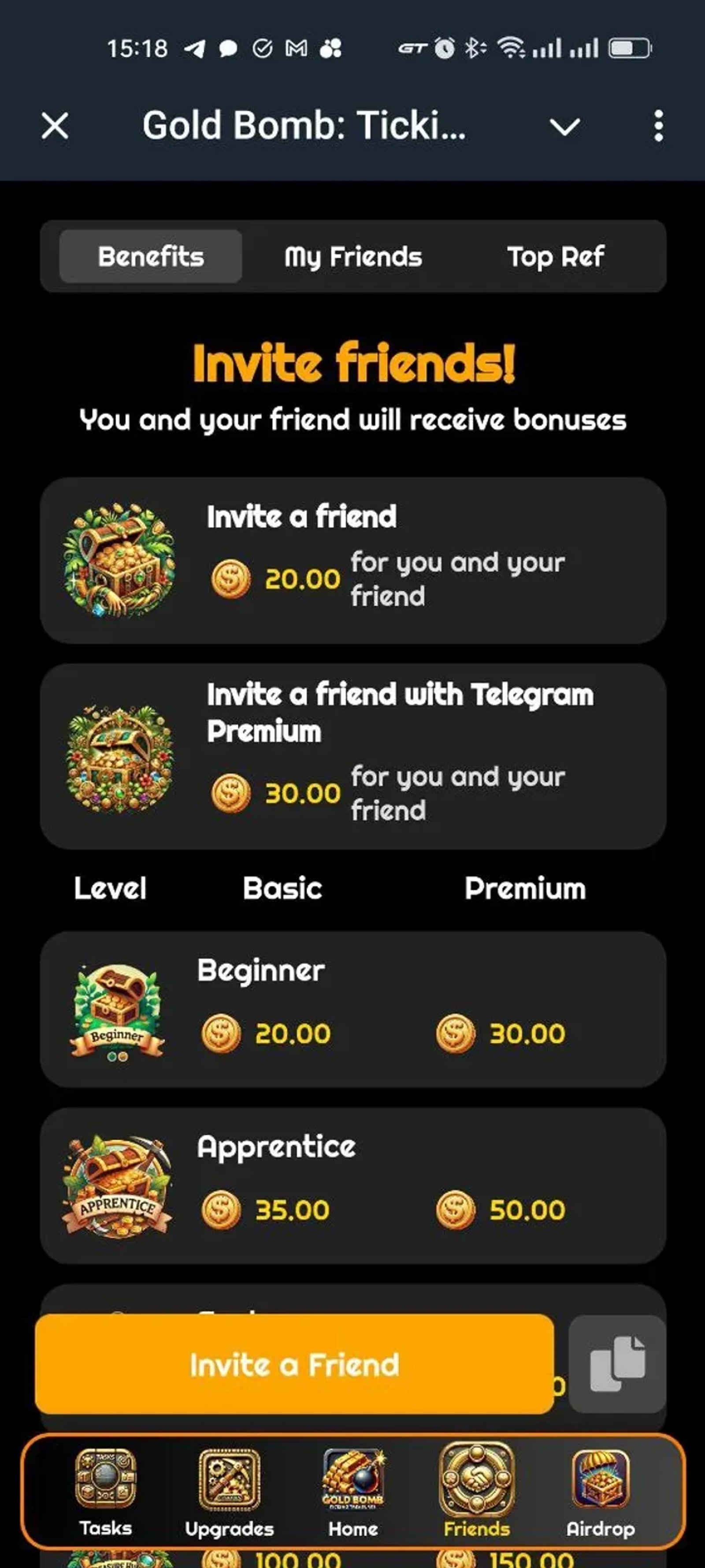 Gold Bomb: Ticking Treasures в Телеграм — скриншот 2