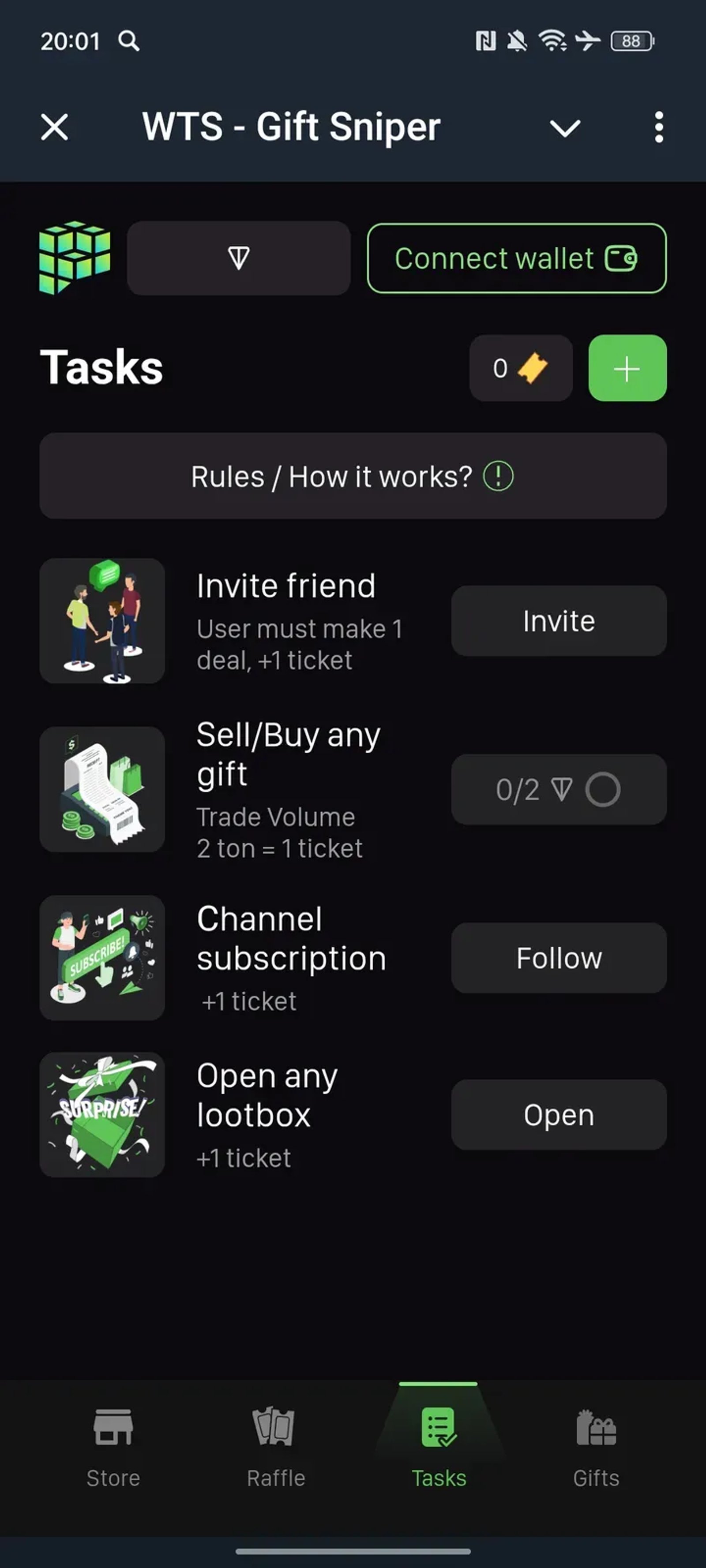 WTS - Gift Sniper в Телеграм — скриншот 3