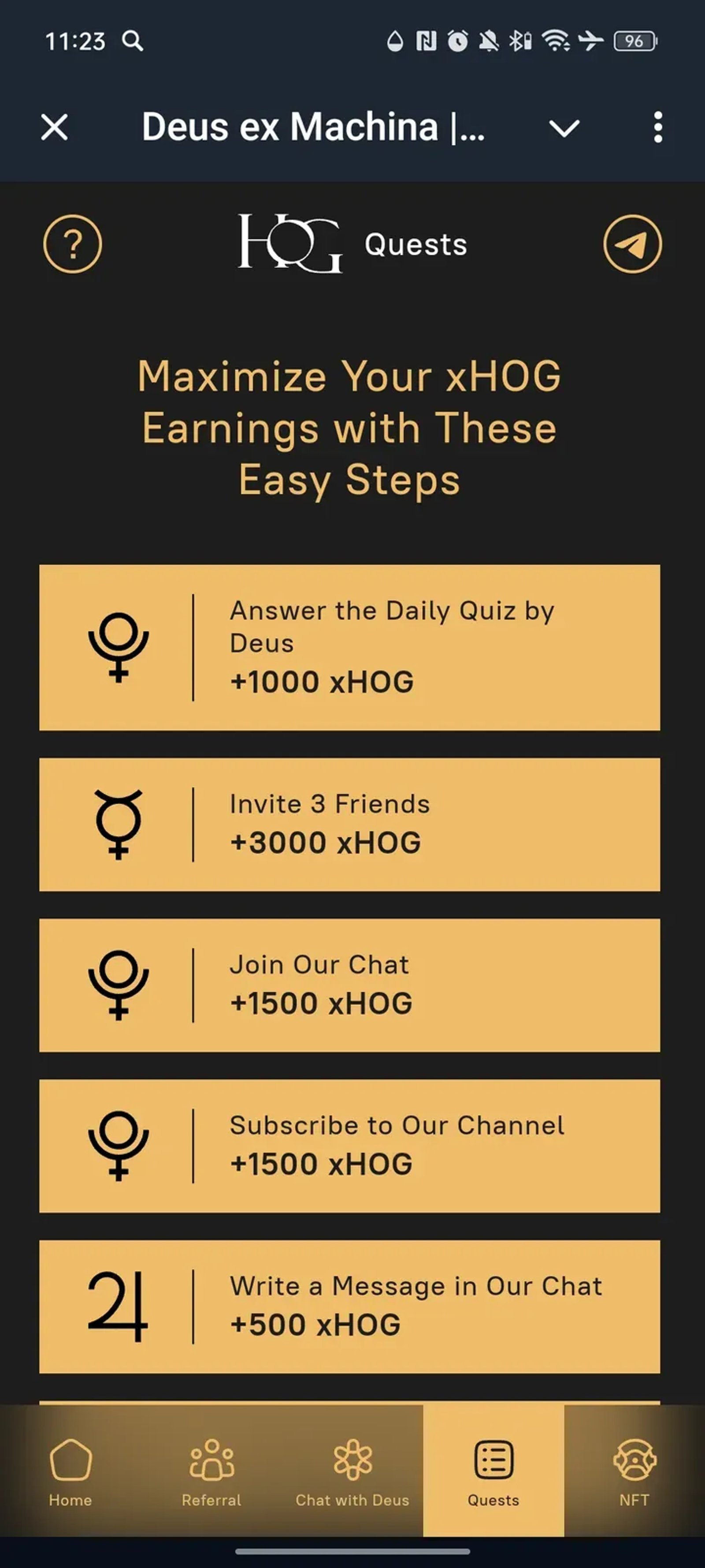 Deus ex Machina | Heart of Gold в Телеграм — скриншот 4