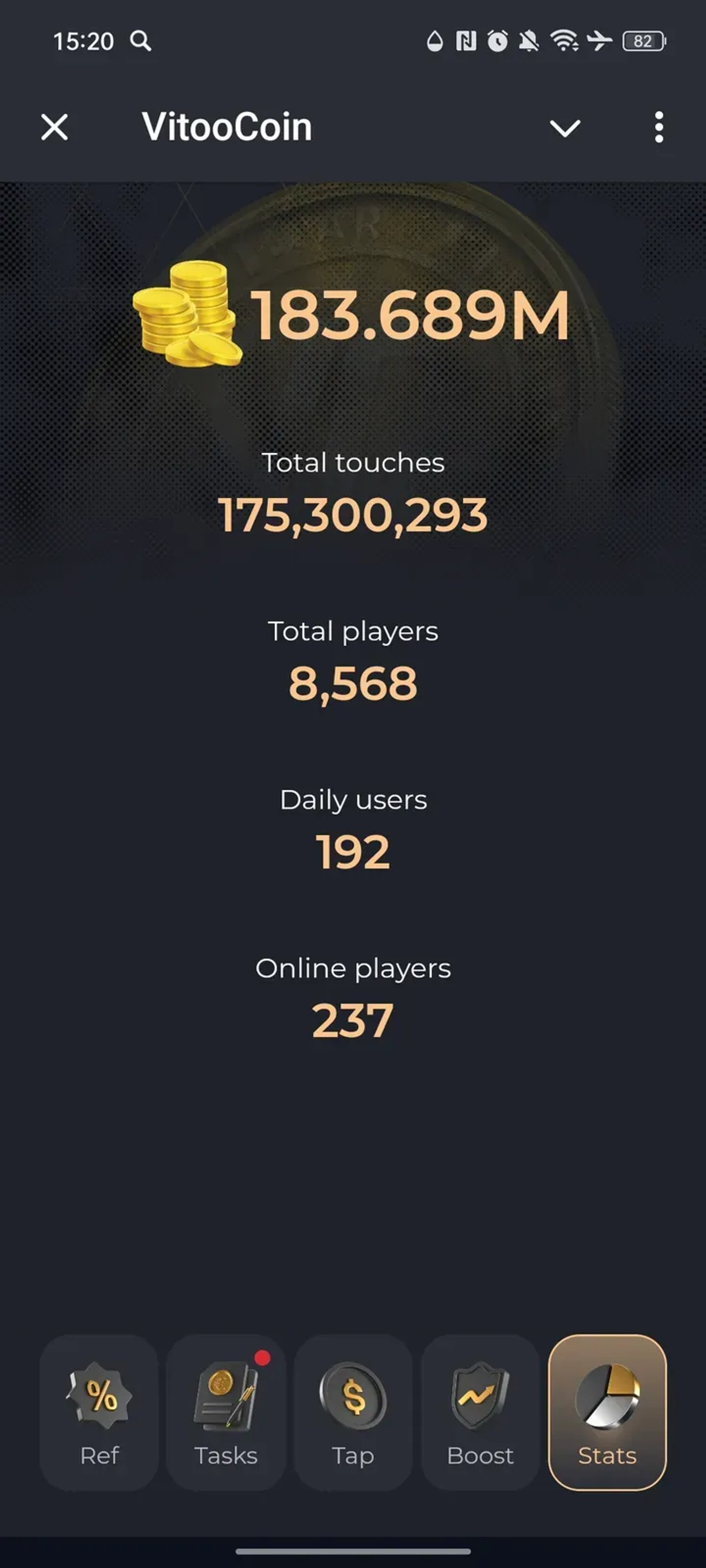 VitooCoin в Телеграм — скриншот 5