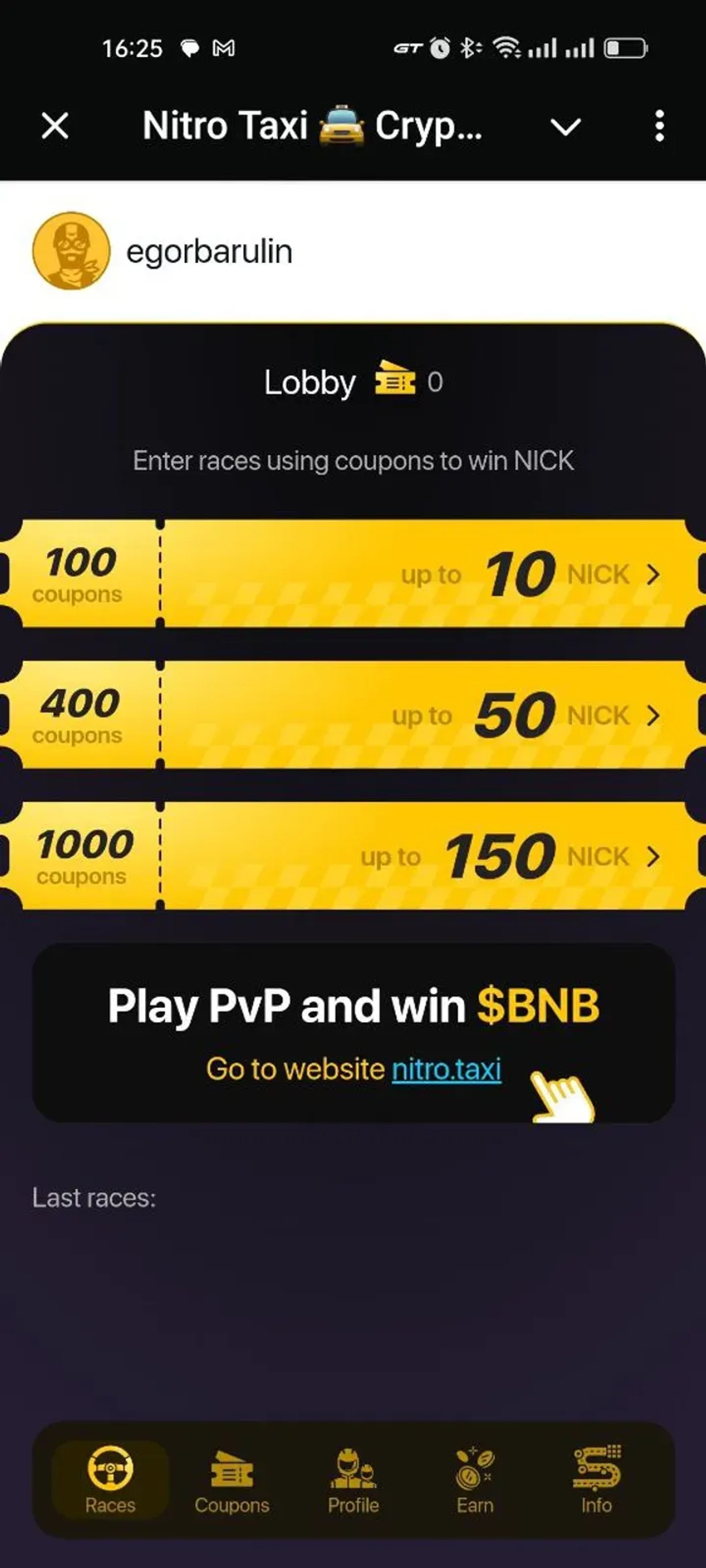 Nitro Taxi 🚖 Crypto Racing 📈 в Телеграм — скриншот 3
