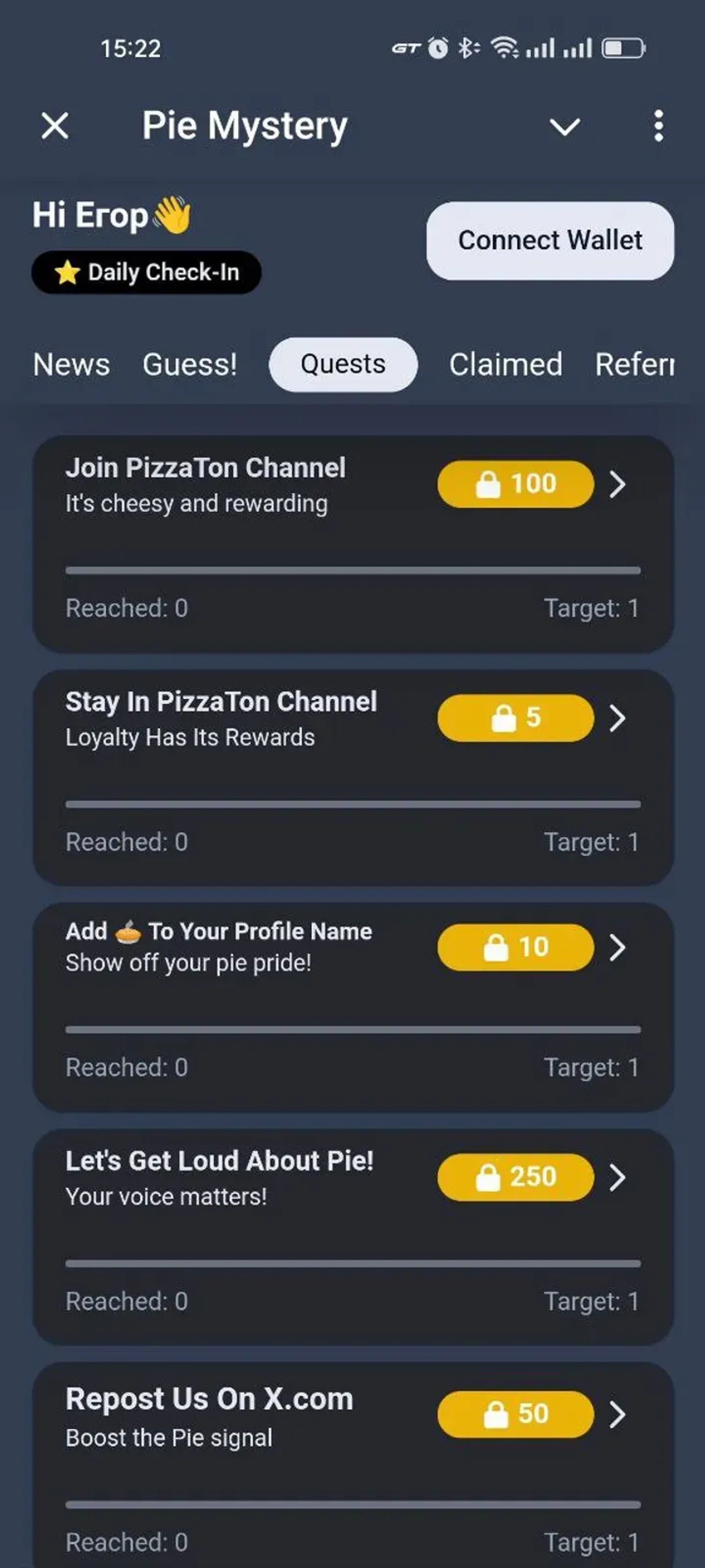 Pie Mystery в Телеграм — скриншот 4