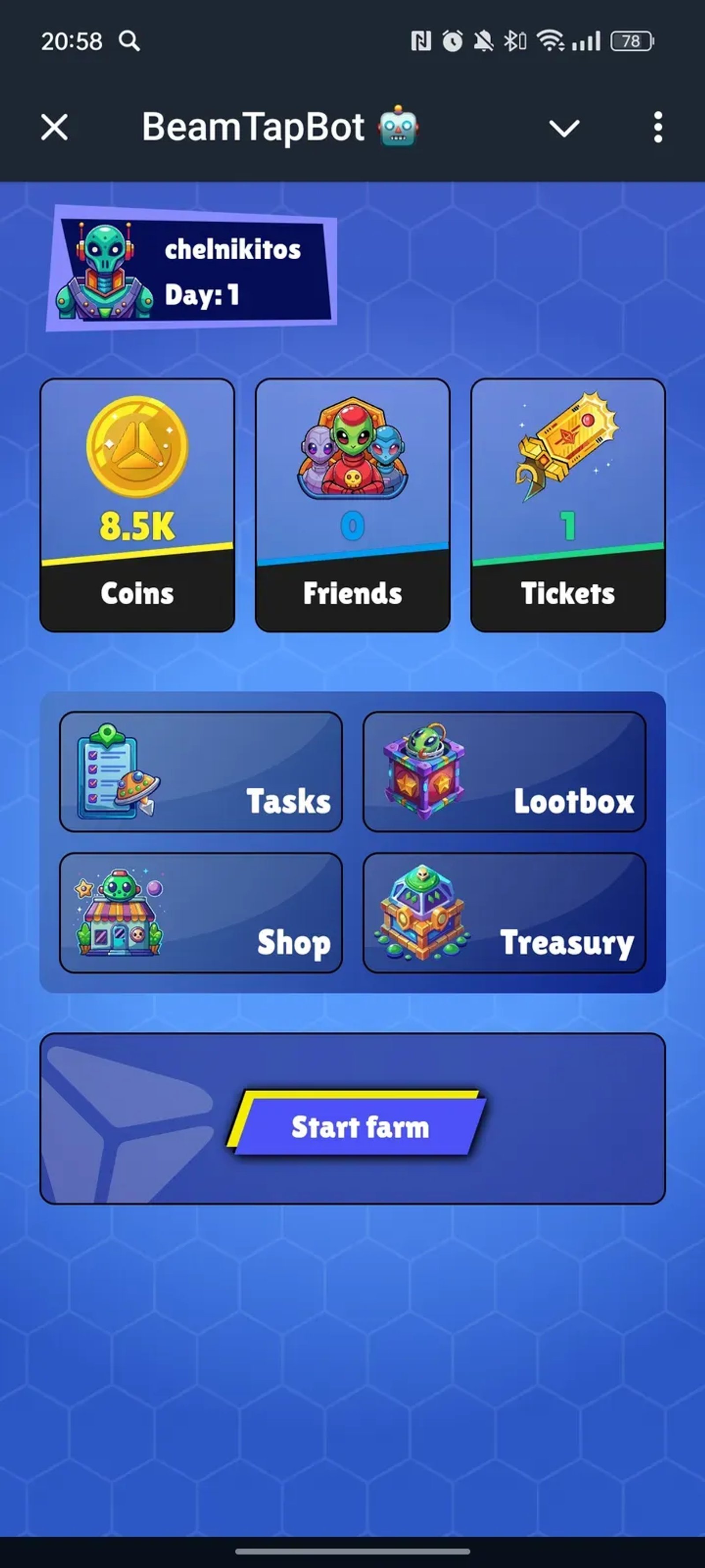 BeamTapBot 🤖 Telegram Screenshot 2