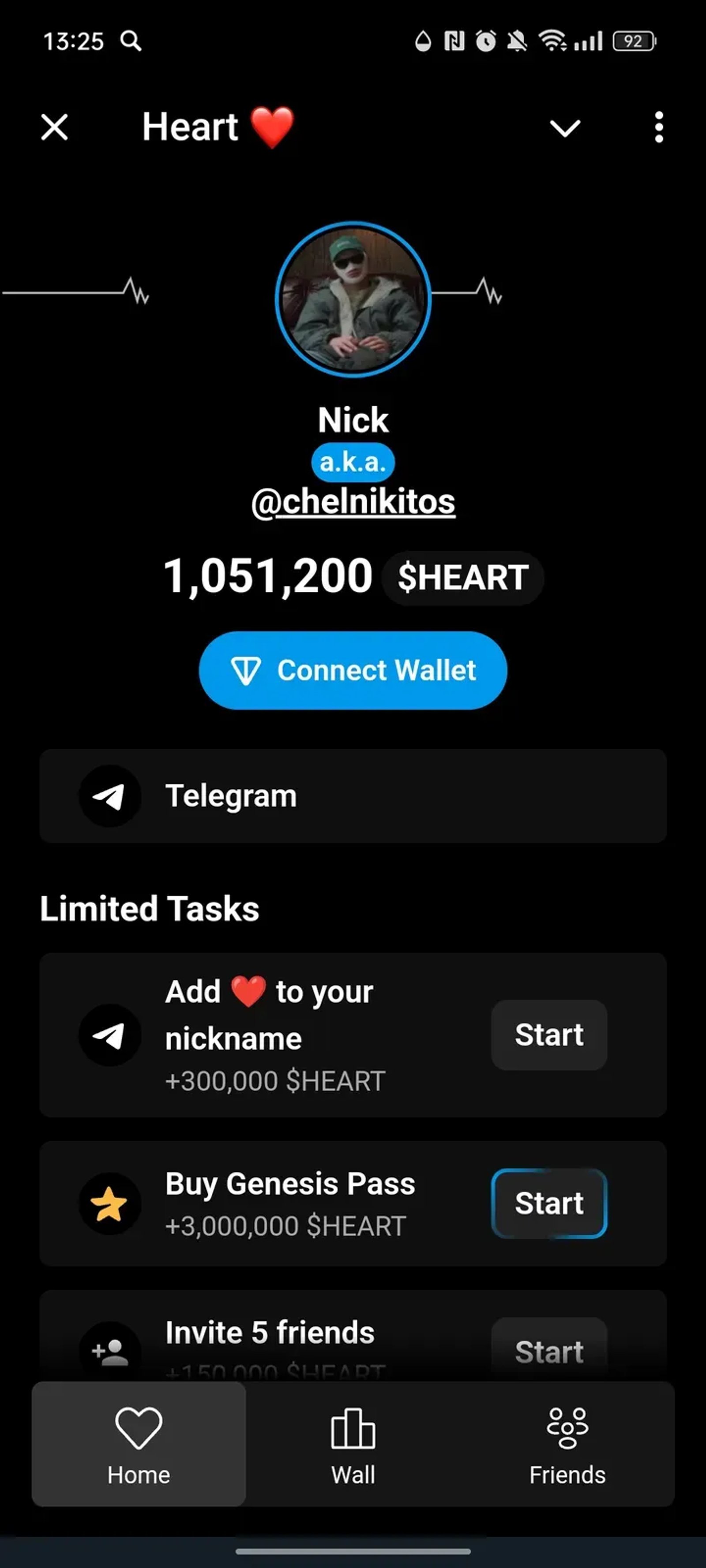 Heart ❤️ в Телеграм — скриншот 1