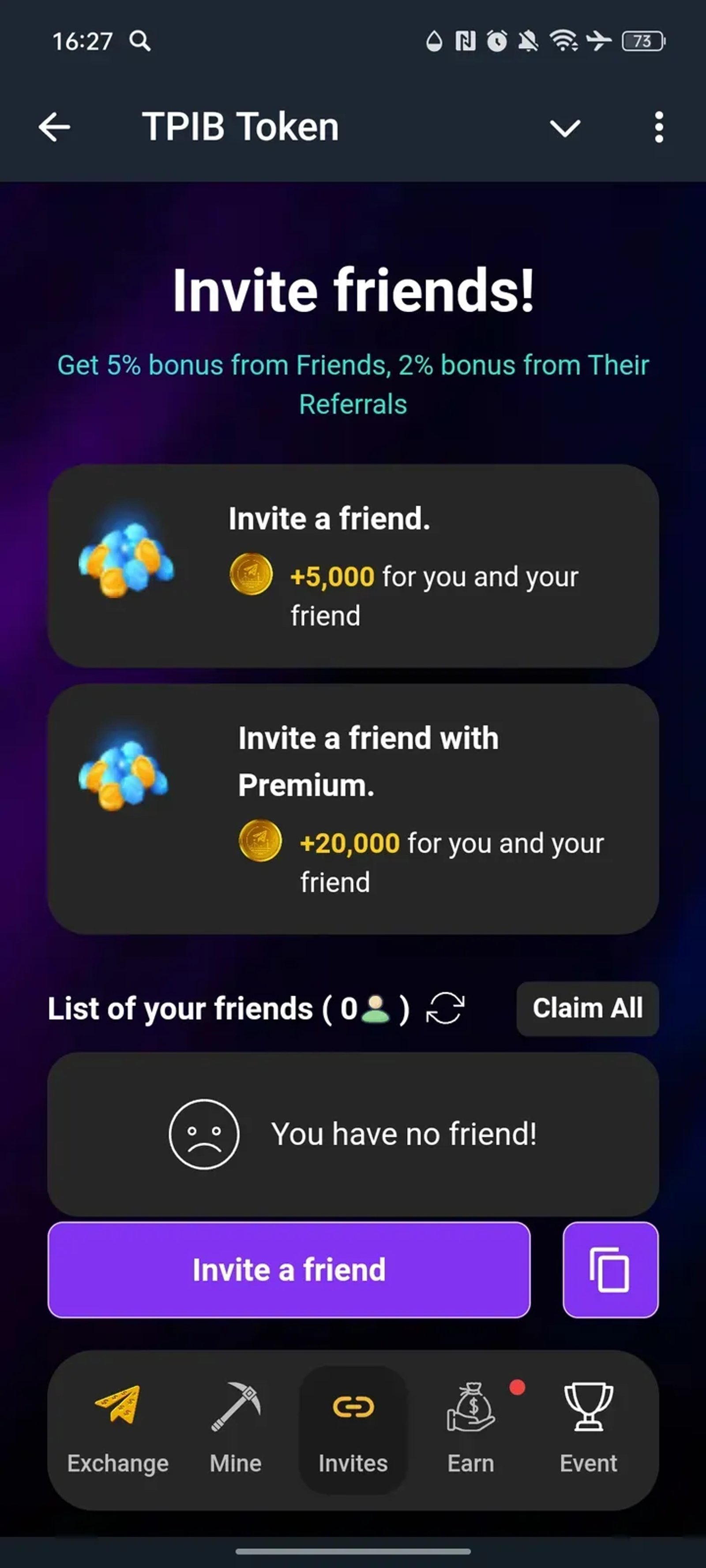 TPIB Token в Телеграм — скриншот 3