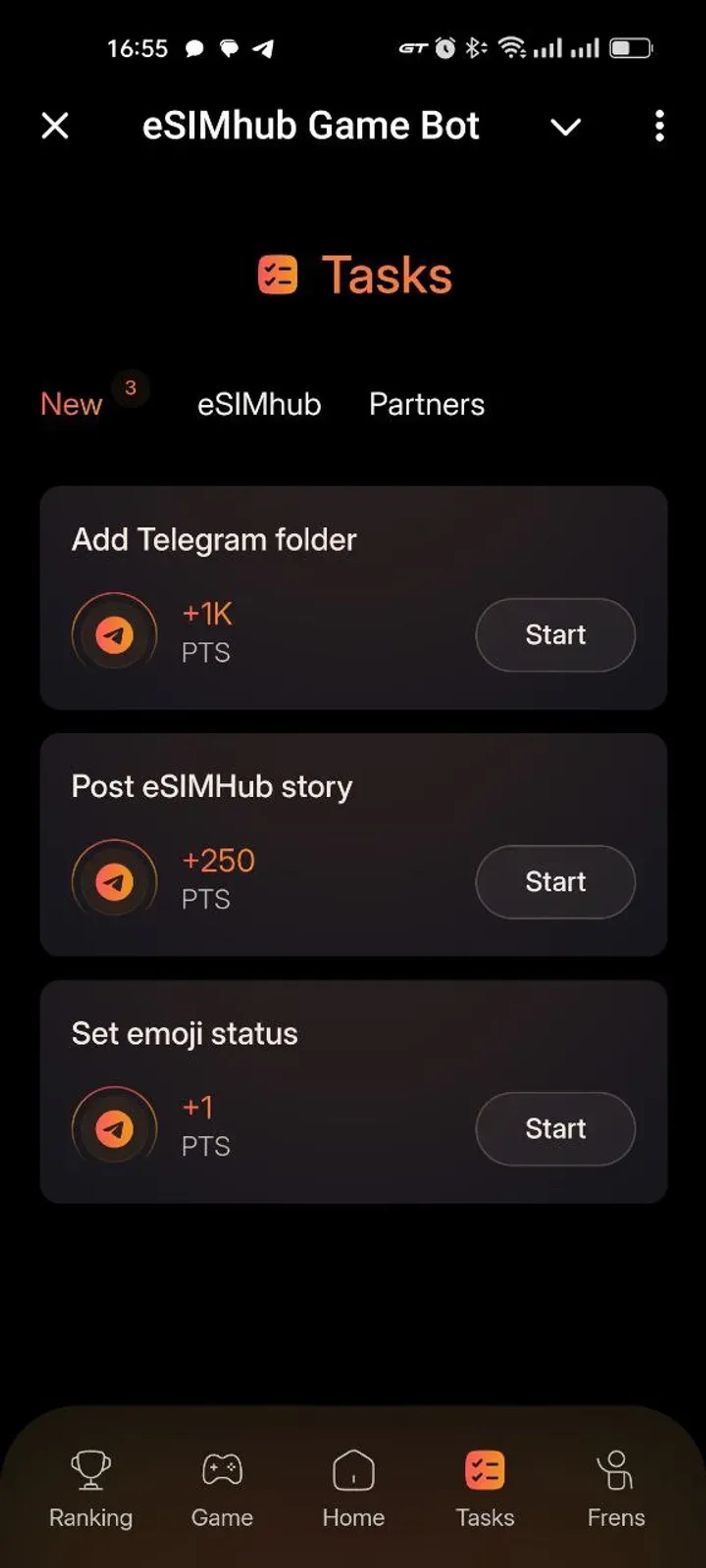 eSIMhub Game Bot в Телеграм — скриншот 2