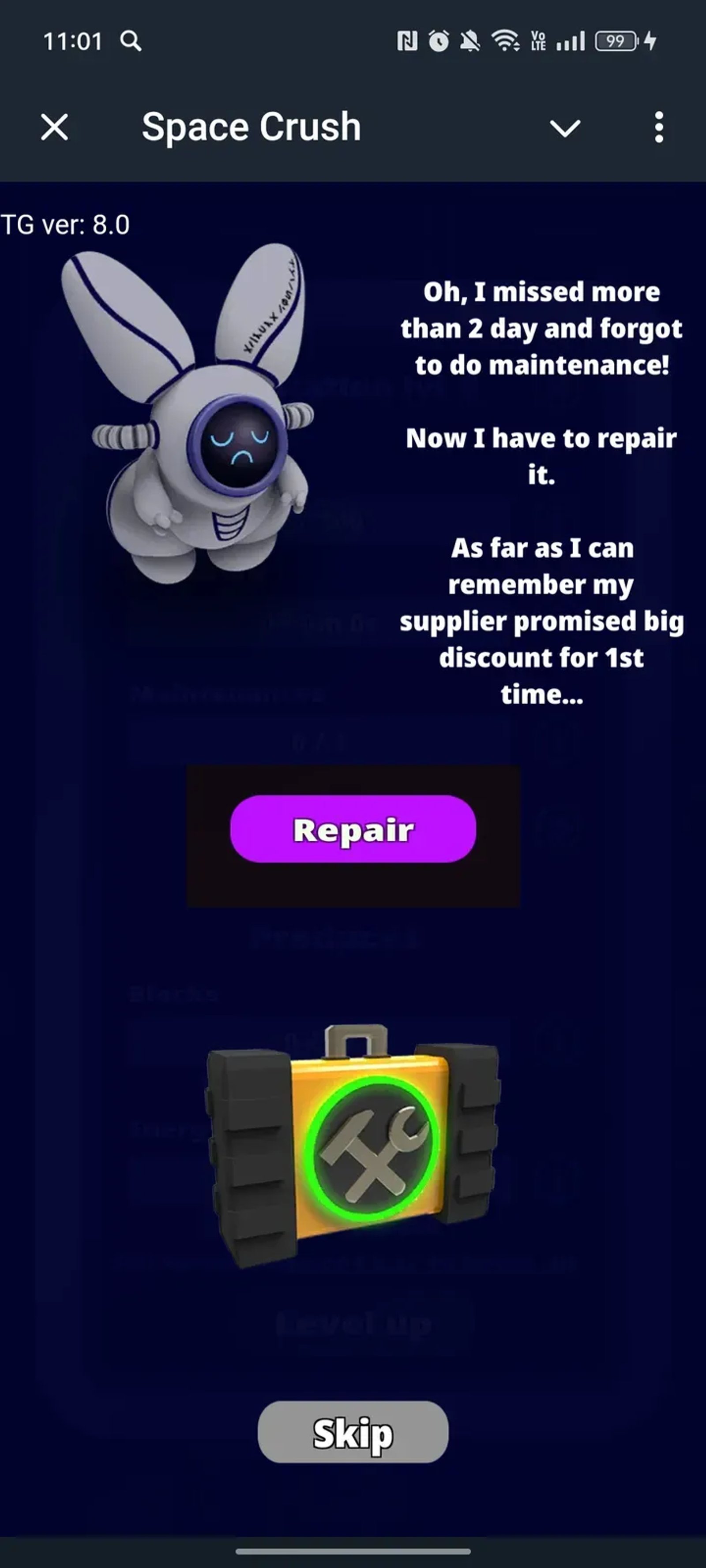 Space Crush в Телеграм — скриншот 2