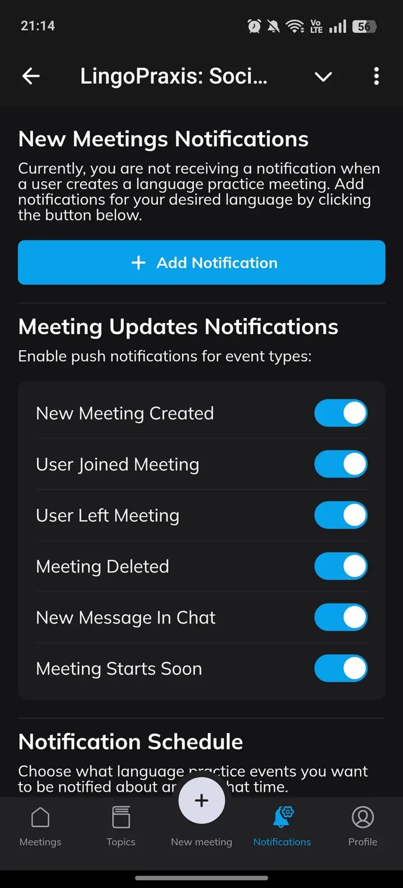 LingoPraxis: Social Speaking Club в Telegram — скриншот 4