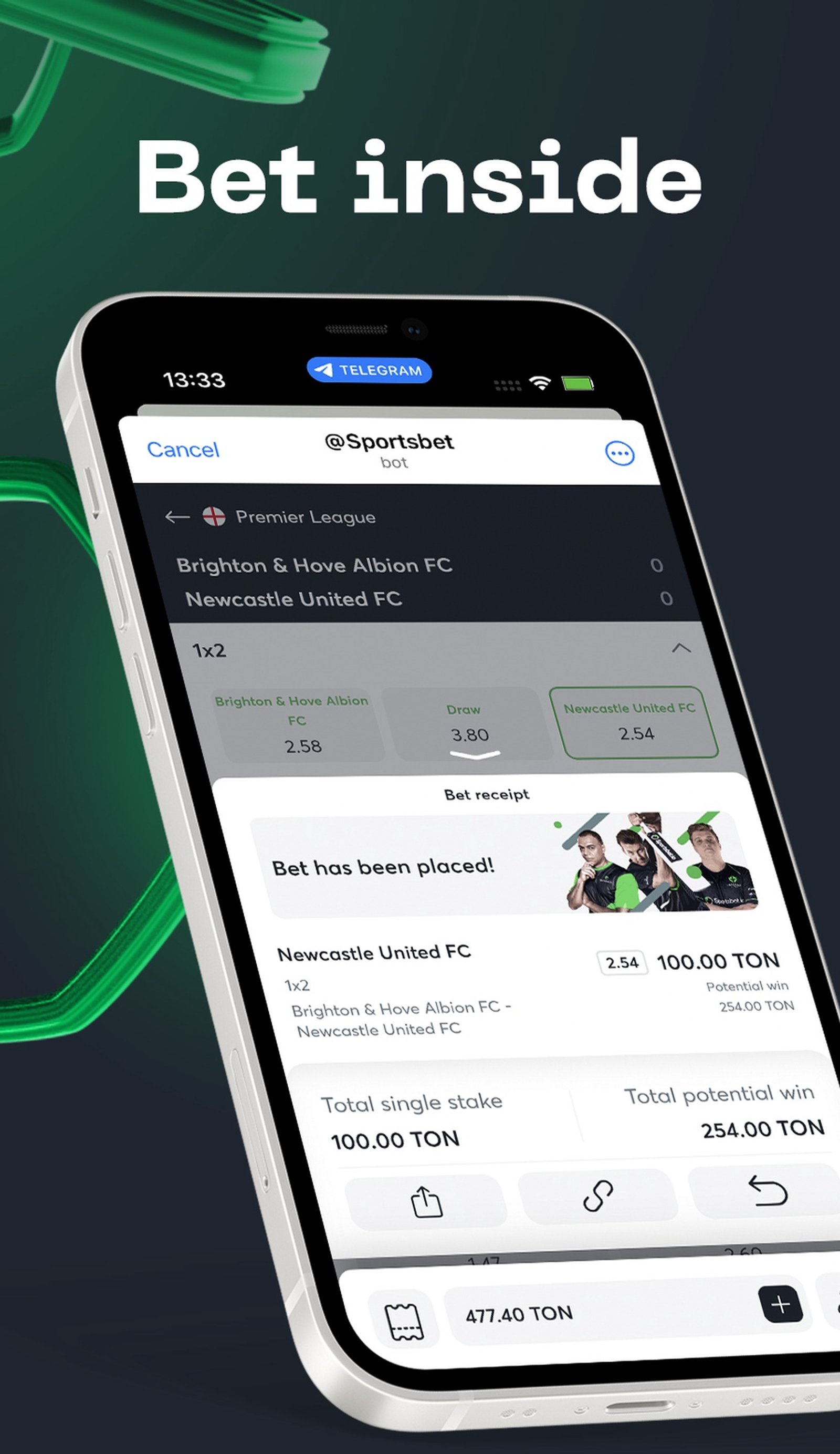 @Sportsbet в Телеграм — скриншот 1