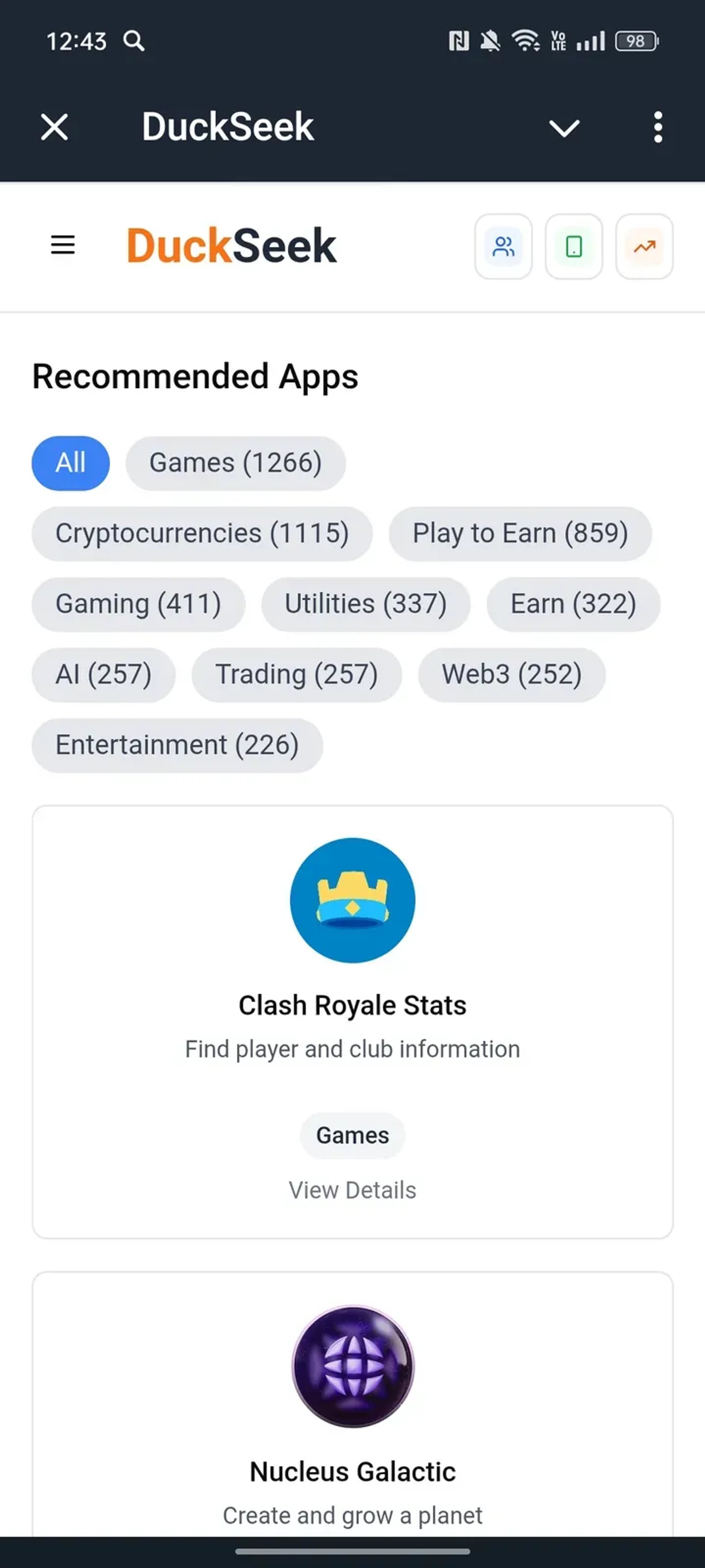 DuckSeek Telegram Screenshot 2