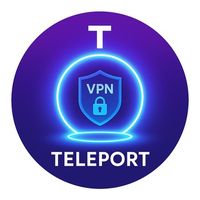 🚀 VPNTeleport Logo Telegram